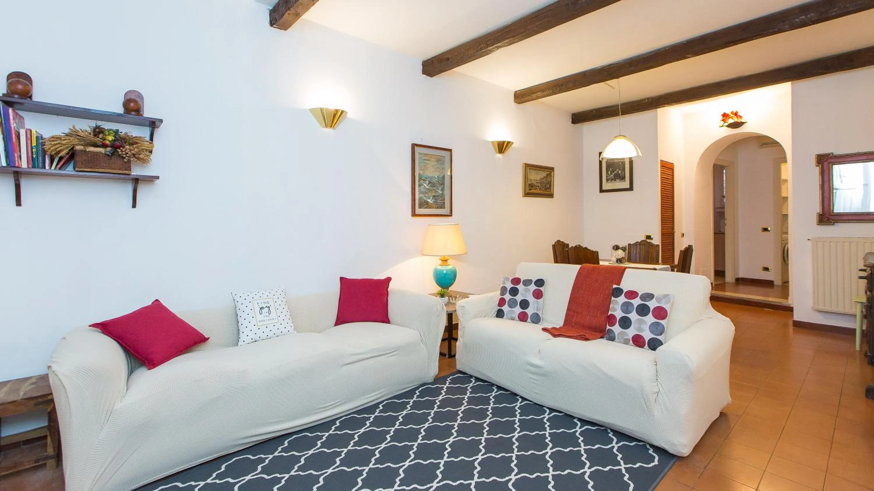 Living room in Rental in Rome Panieri Terrace