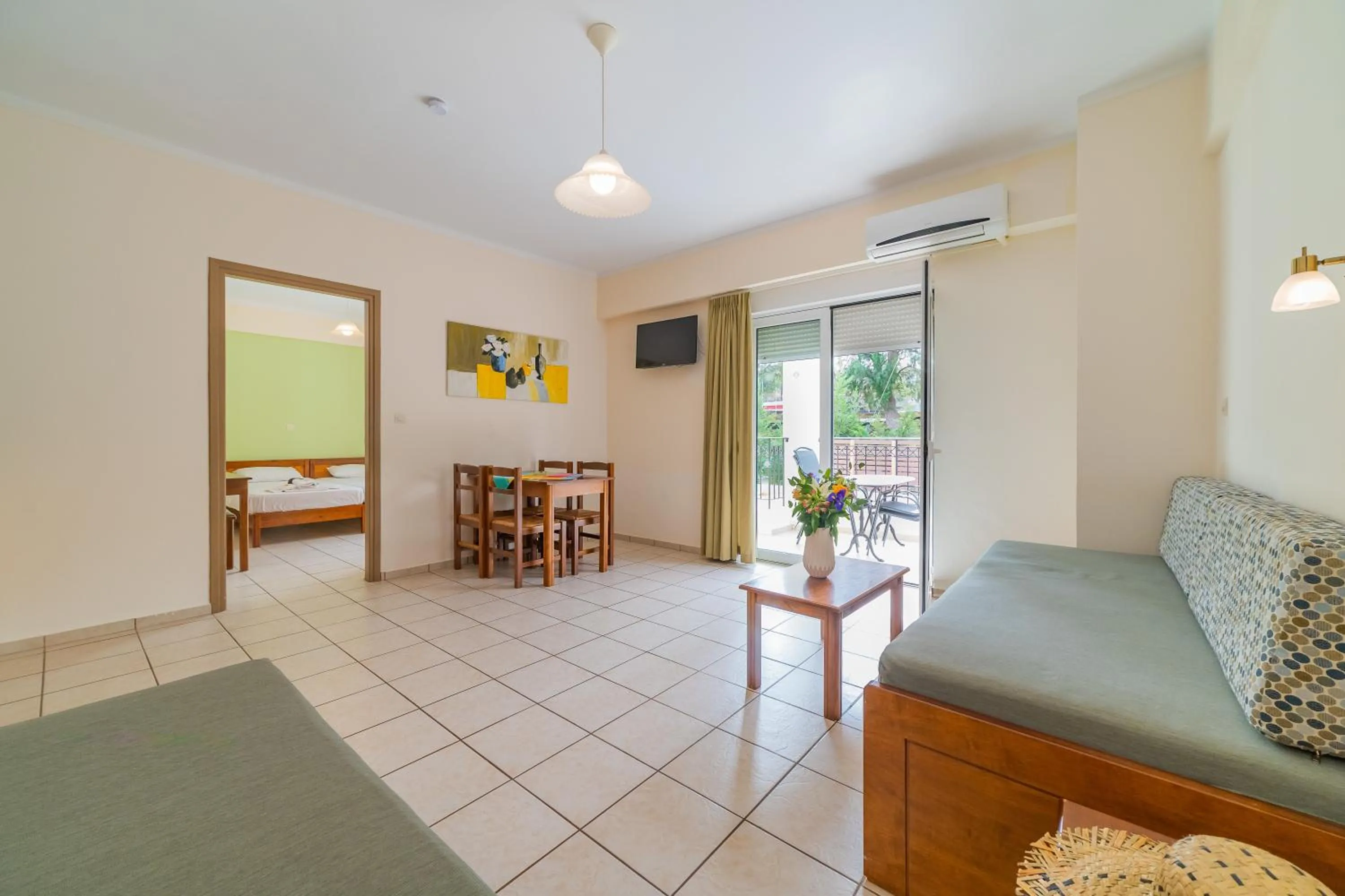 Seating area in Matthias Hotel Apartments