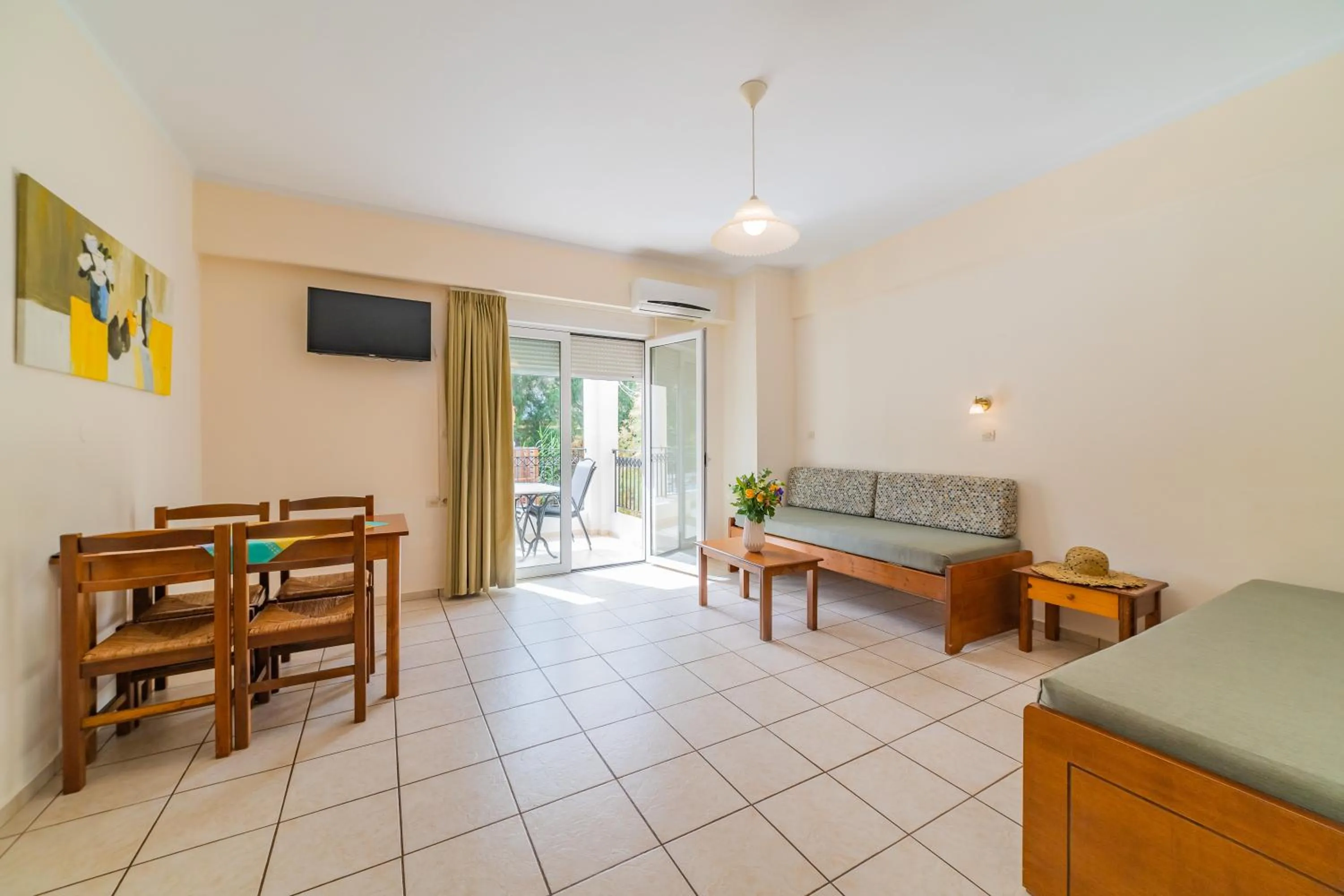 Seating area in Matthias Hotel Apartments