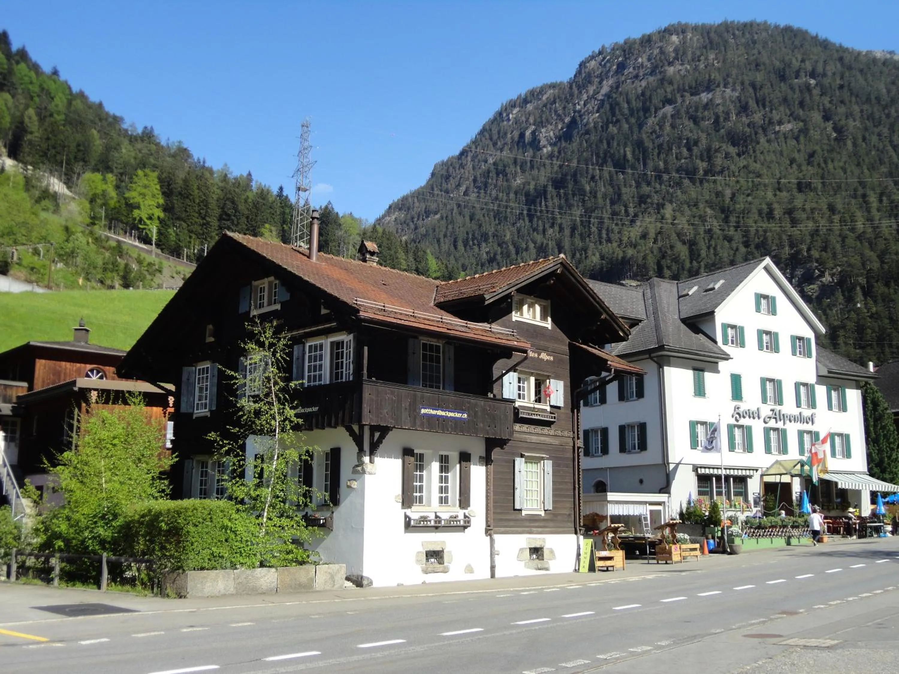 Street view in Gotthard Backpacker