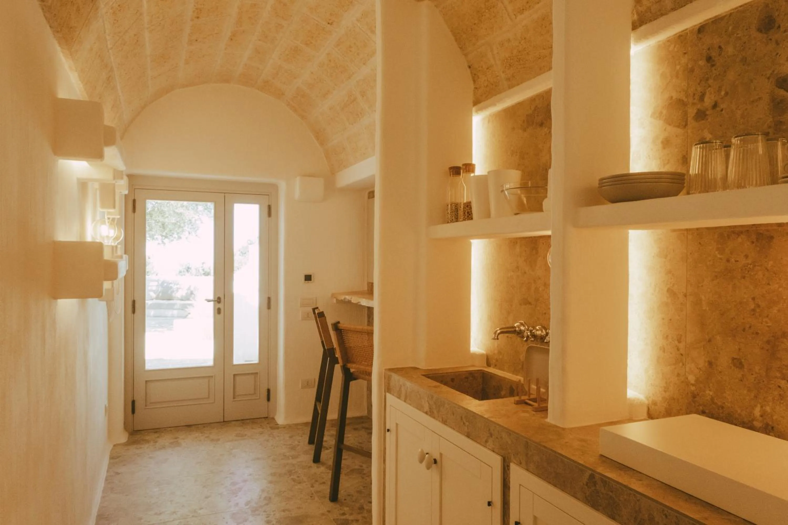Kitchen or kitchenette in Masseria Borgo Ritella