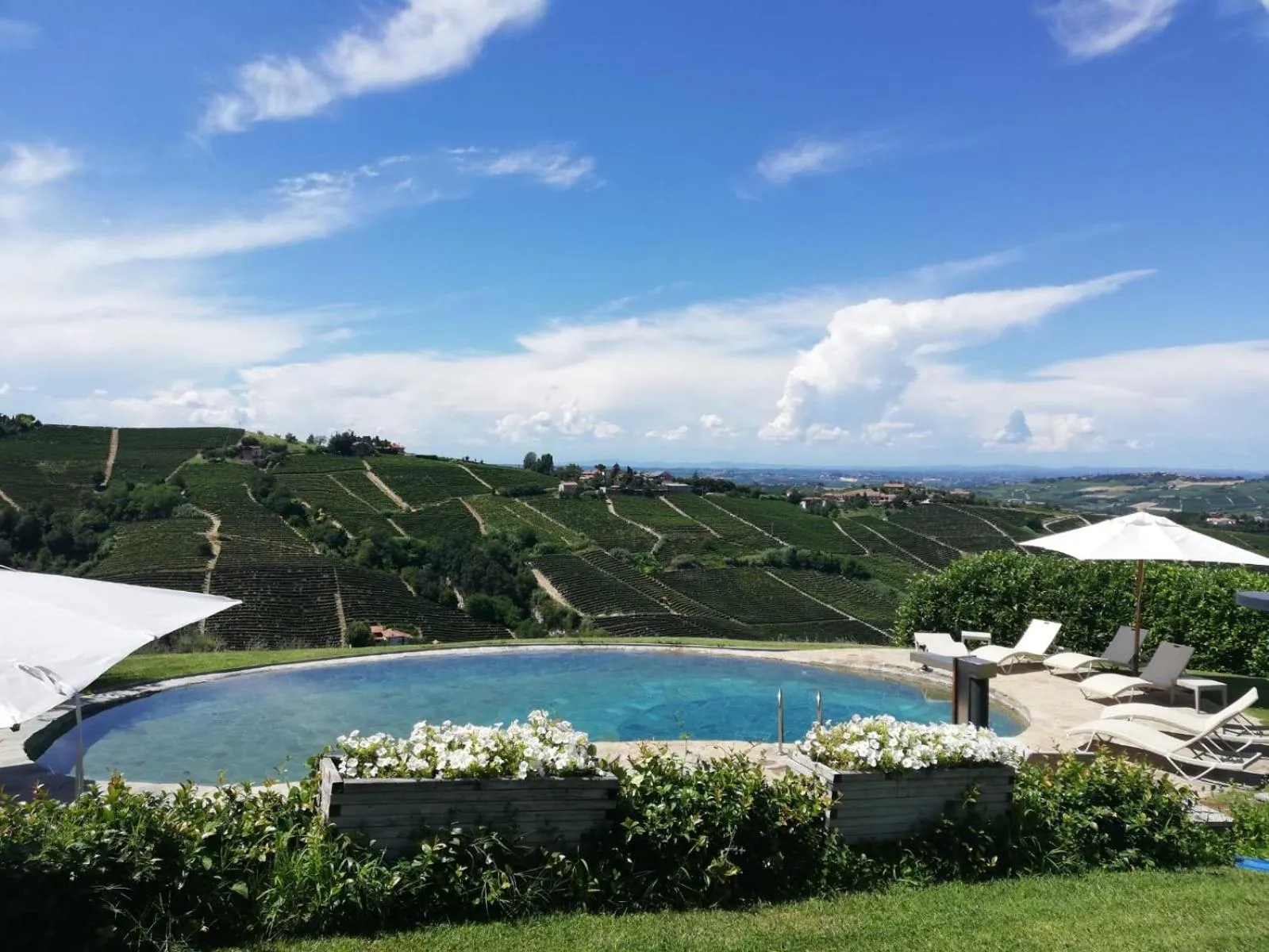 Swimming pool in Albergo Castiglione Langhe
