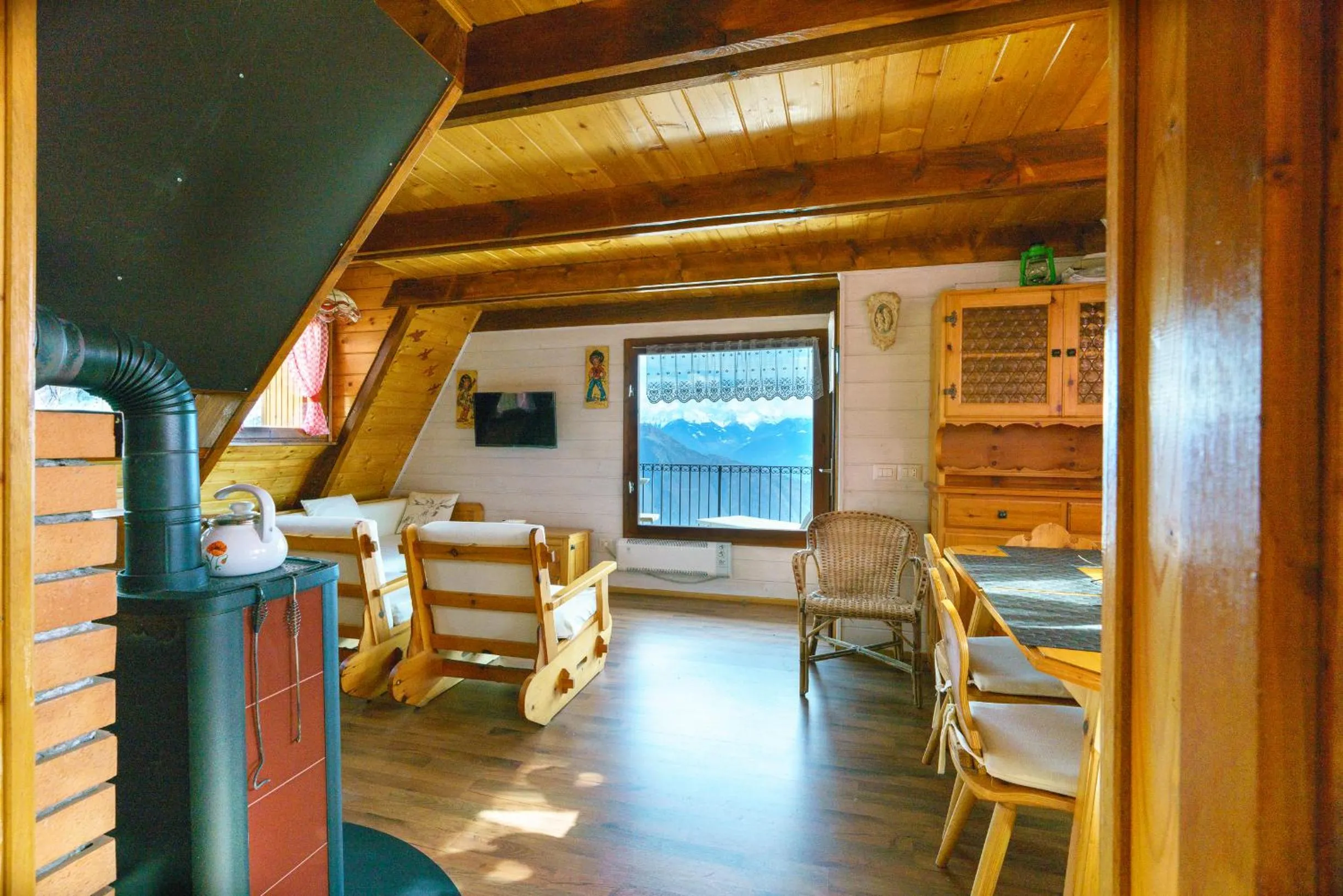 Communal lounge/ TV room in Agriturismo Giacomino