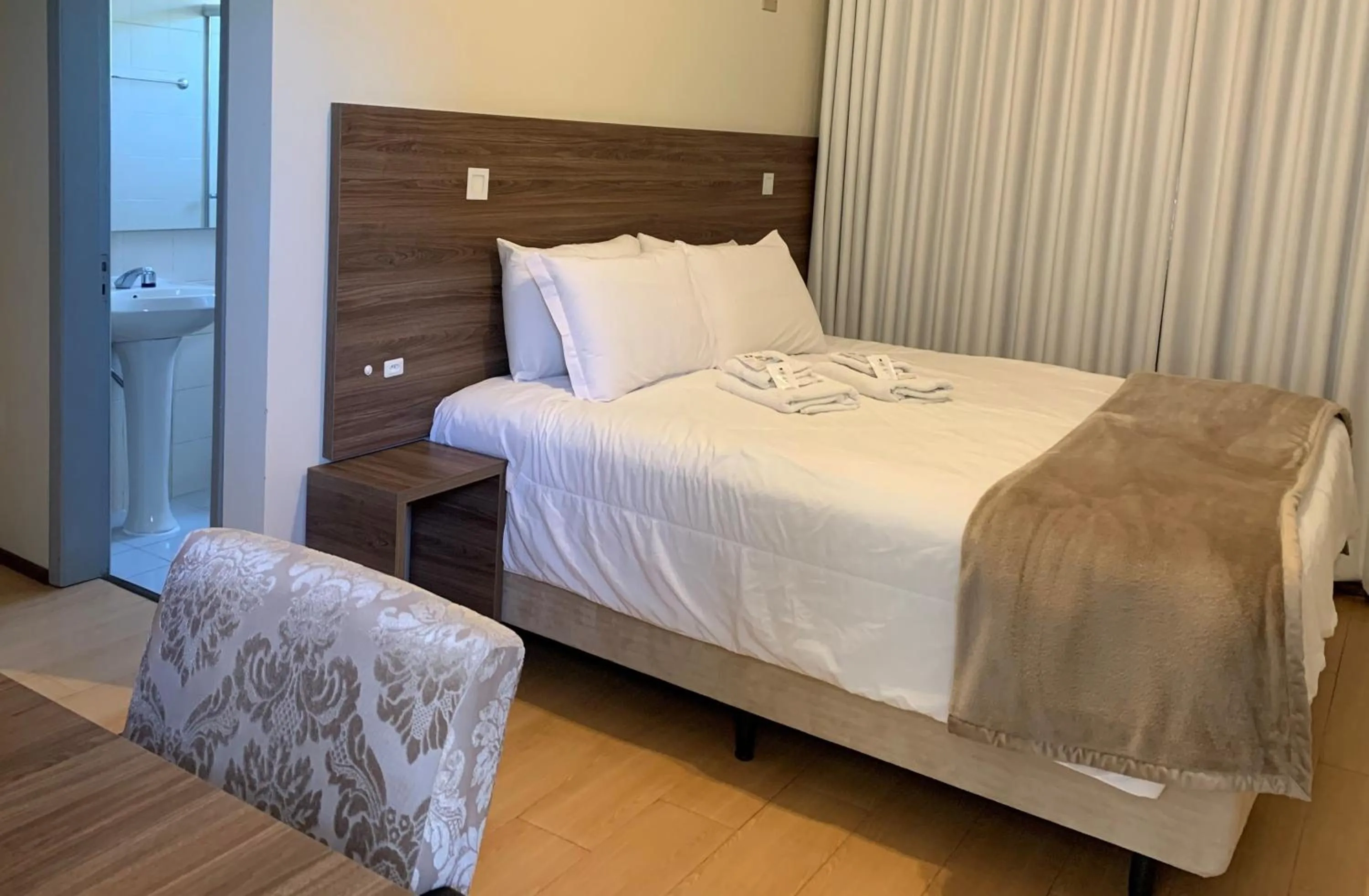 Bed in Hotel Pousada São Lourenço