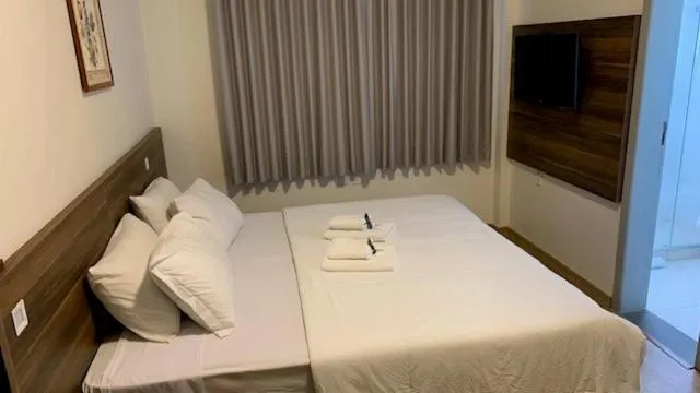 Bed in Hotel Pousada São Lourenço