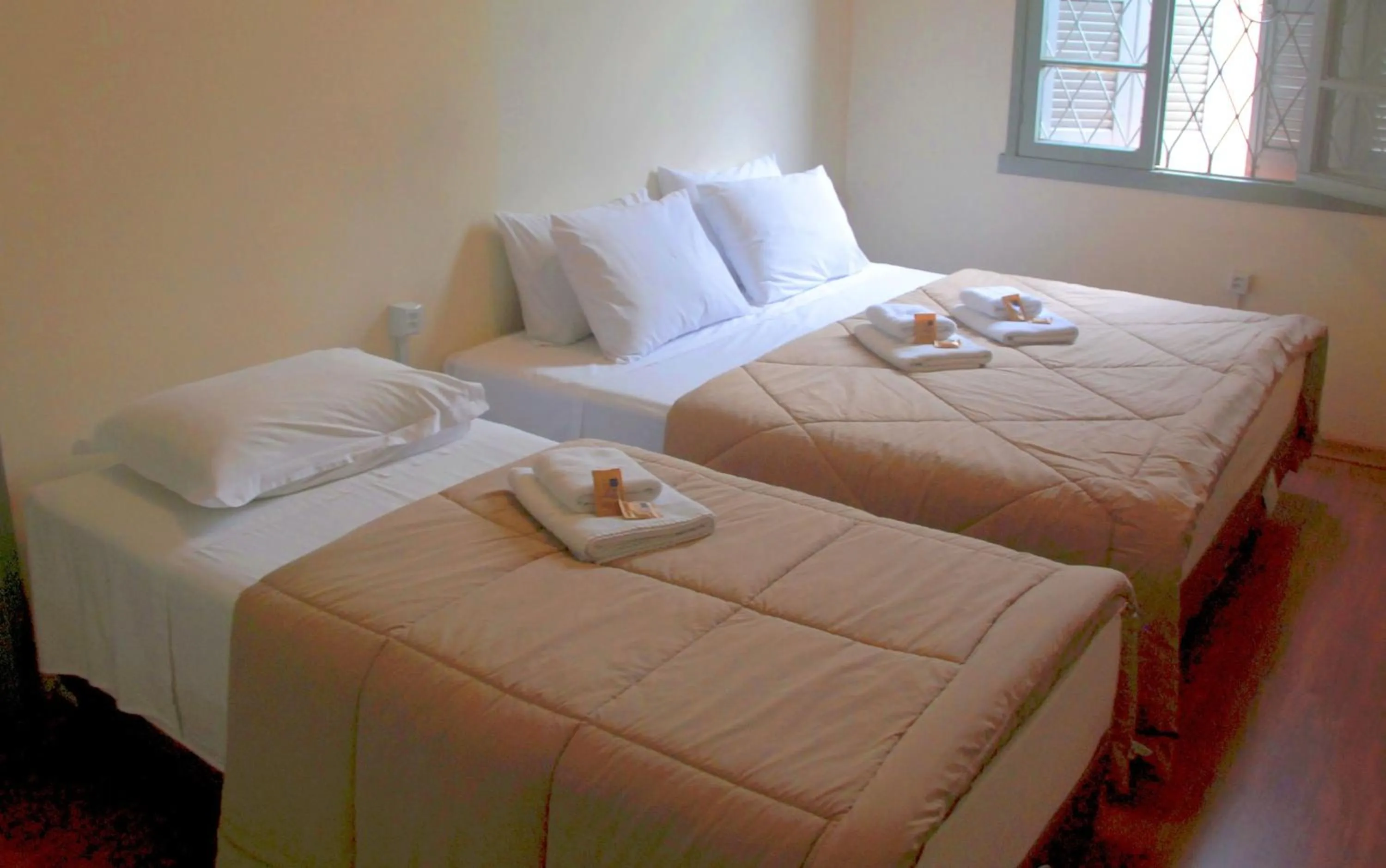 Bed in Hotel Pousada São Lourenço