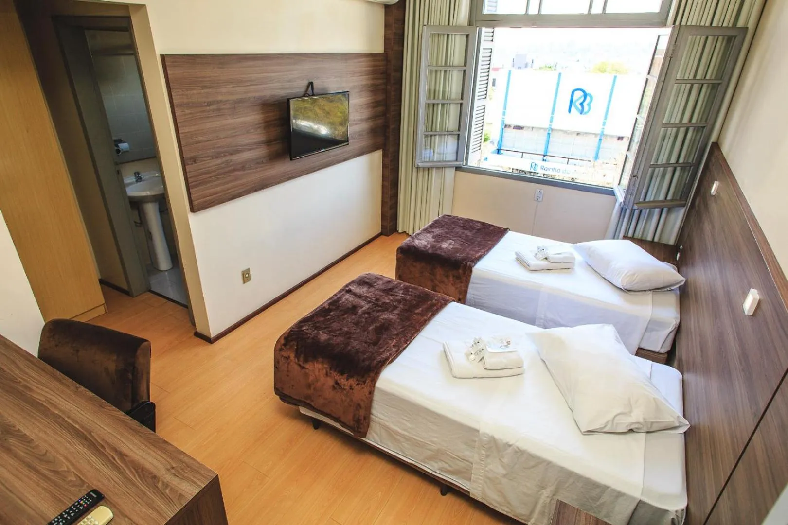 Bed in Hotel Pousada São Lourenço