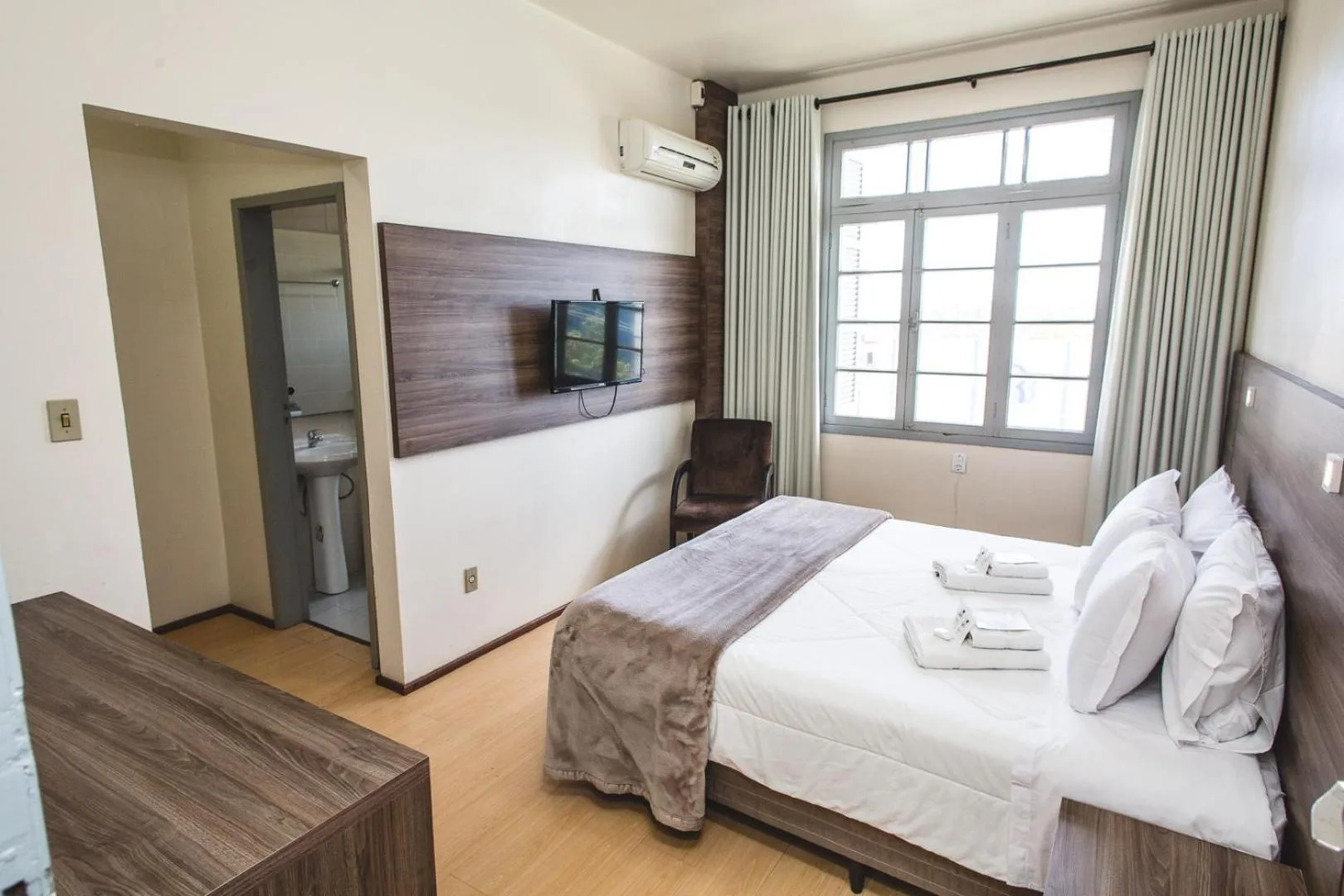 Bed in Hotel Pousada São Lourenço