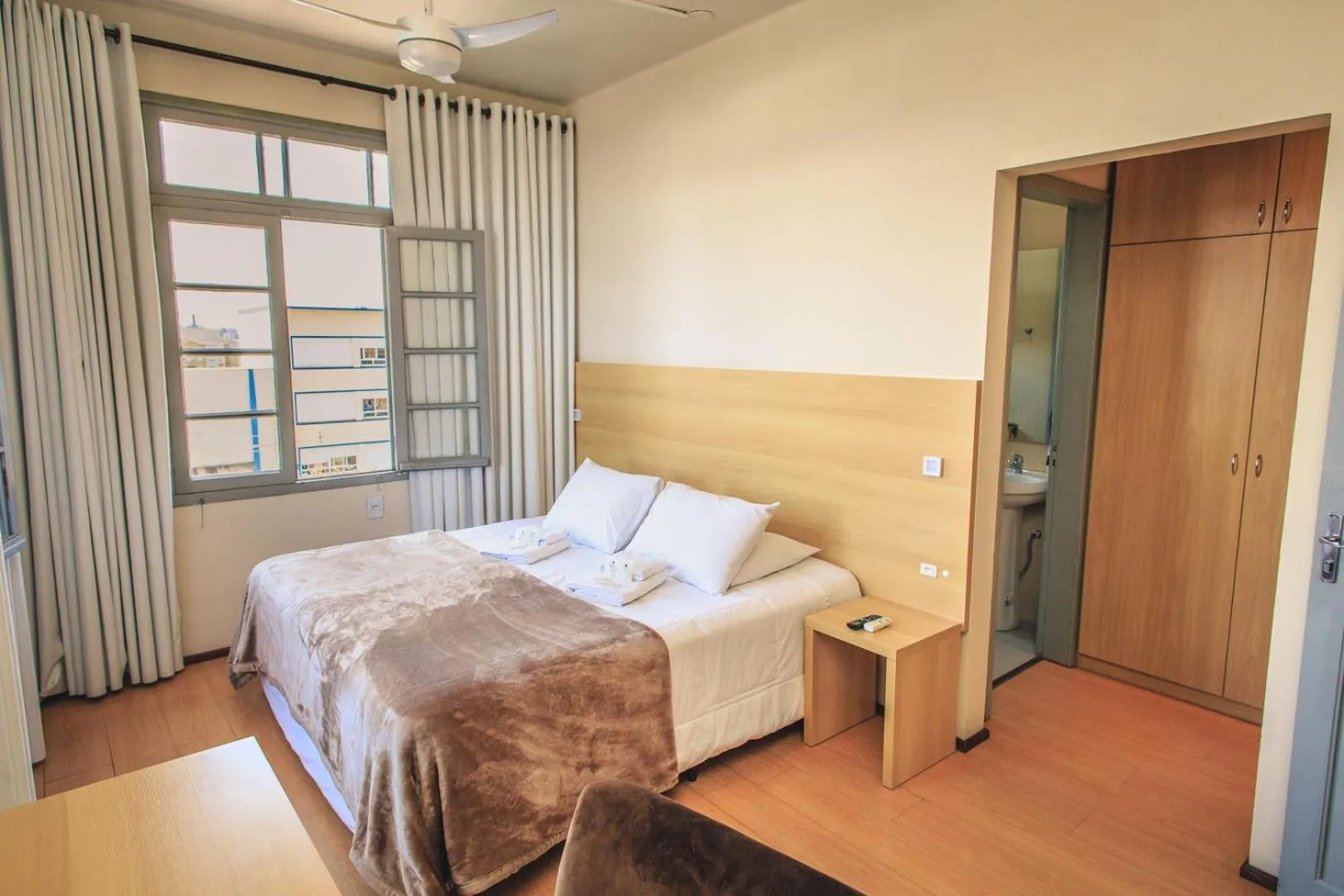 Bed in Hotel Pousada São Lourenço