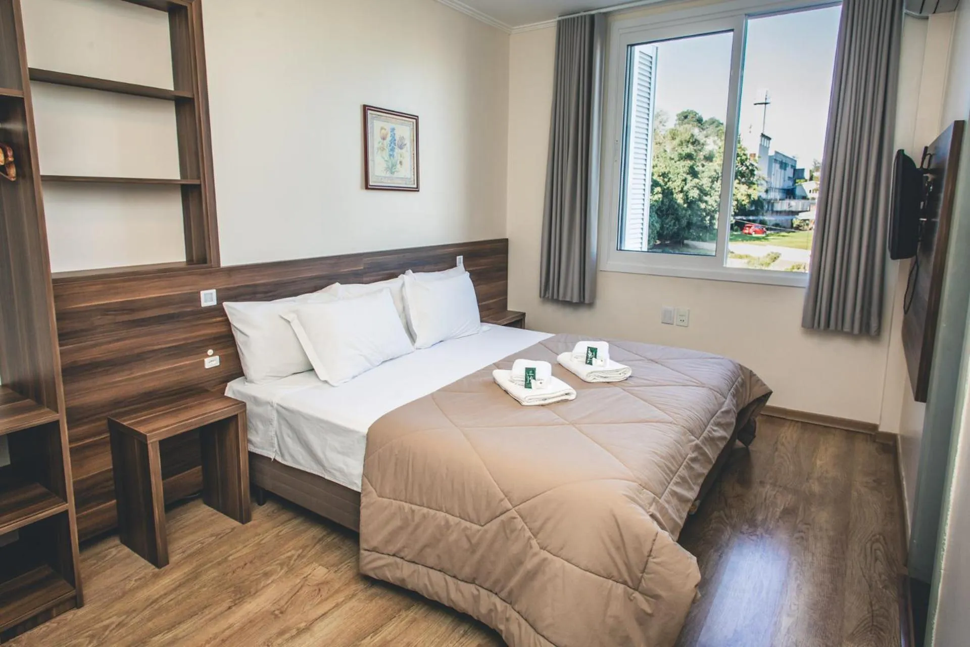 TV and multimedia, Bed in Hotel Pousada São Lourenço