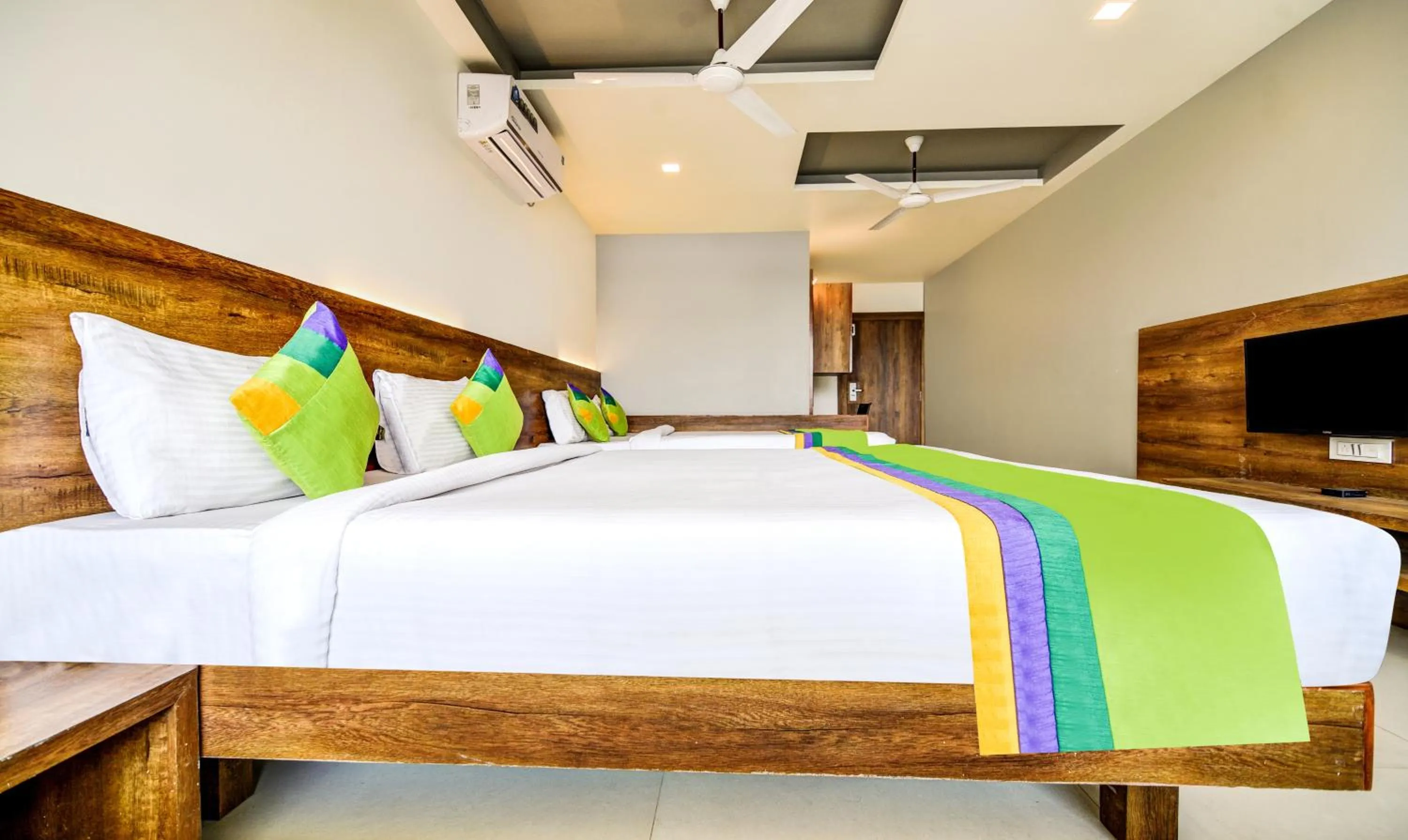 Bedroom, Bed in Treebo Shree Sai Suites