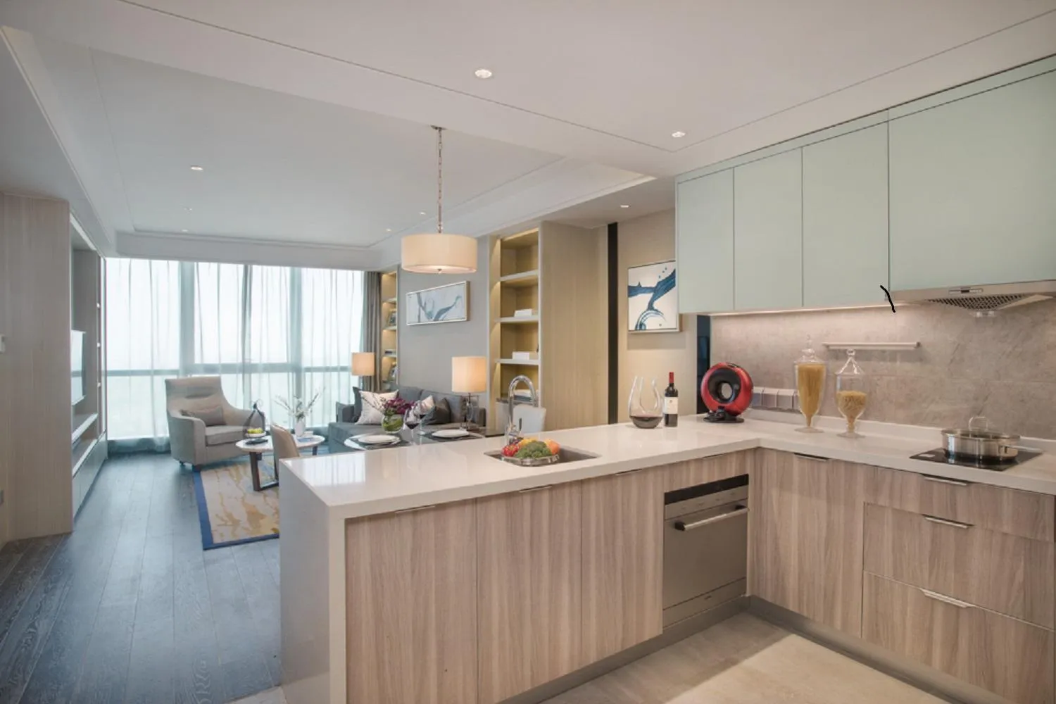 Kitchen or kitchenette in Ascott Harmony City Nantong