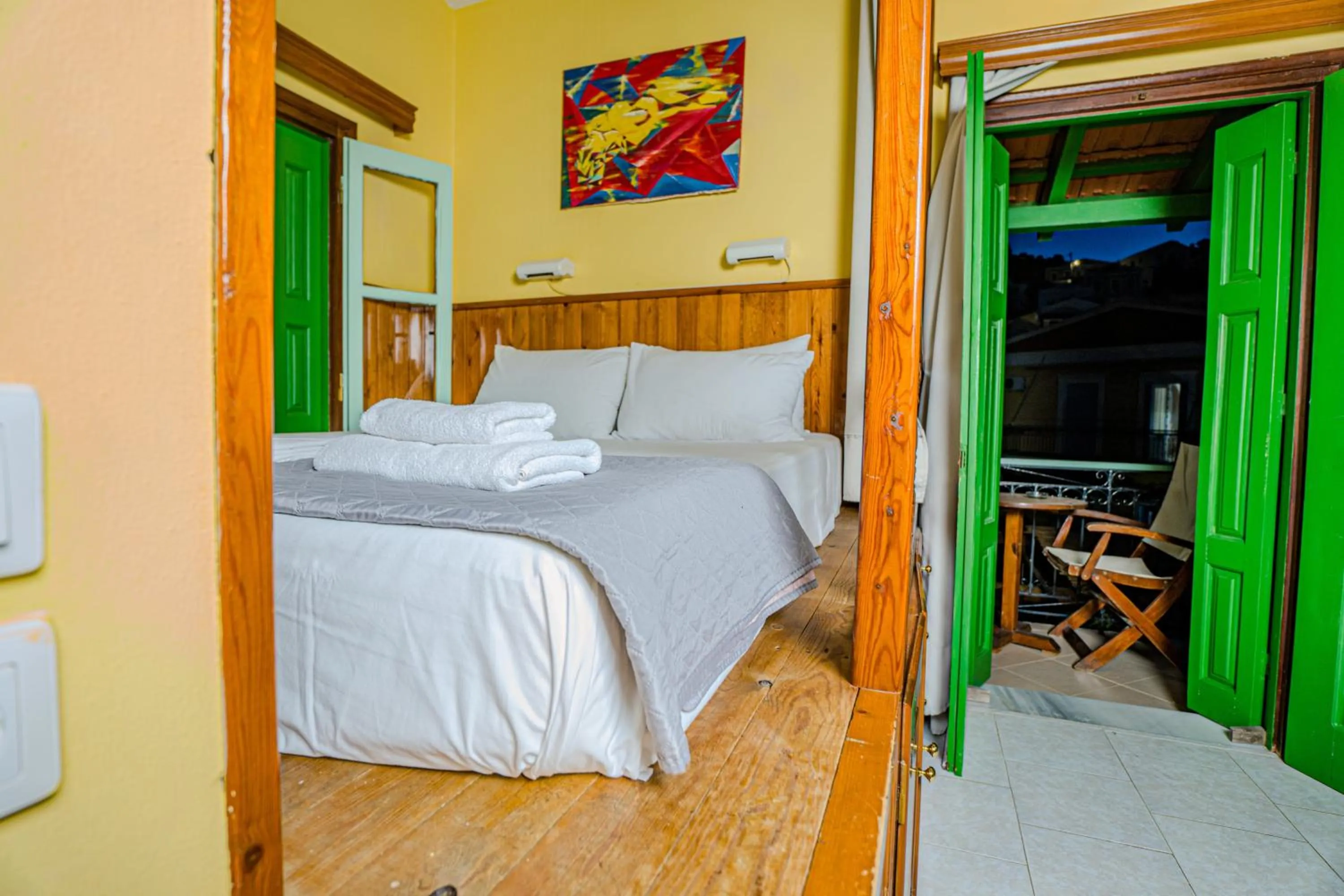 Bed in Symi Garden Studios