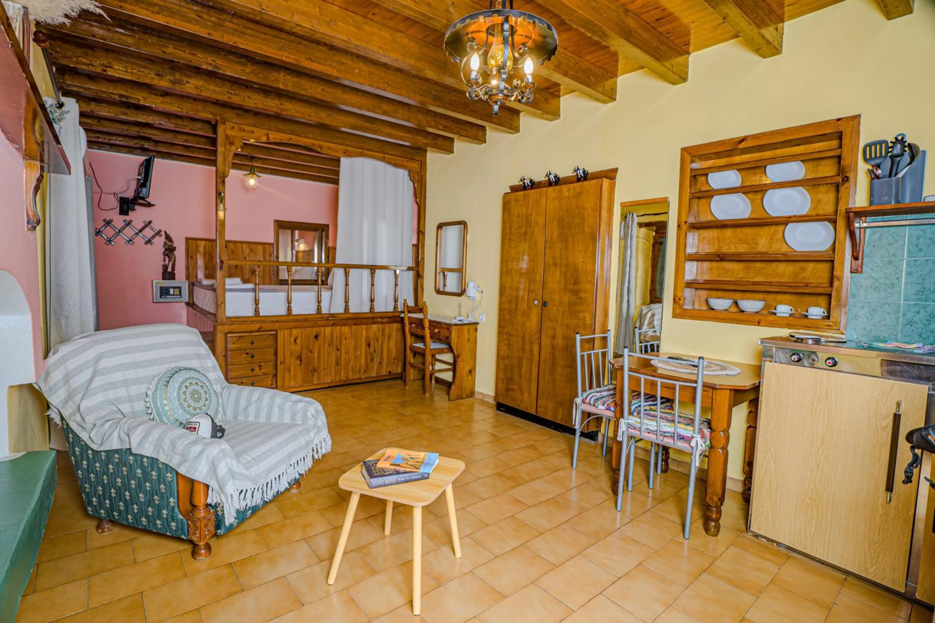 Bed in Symi Garden Studios