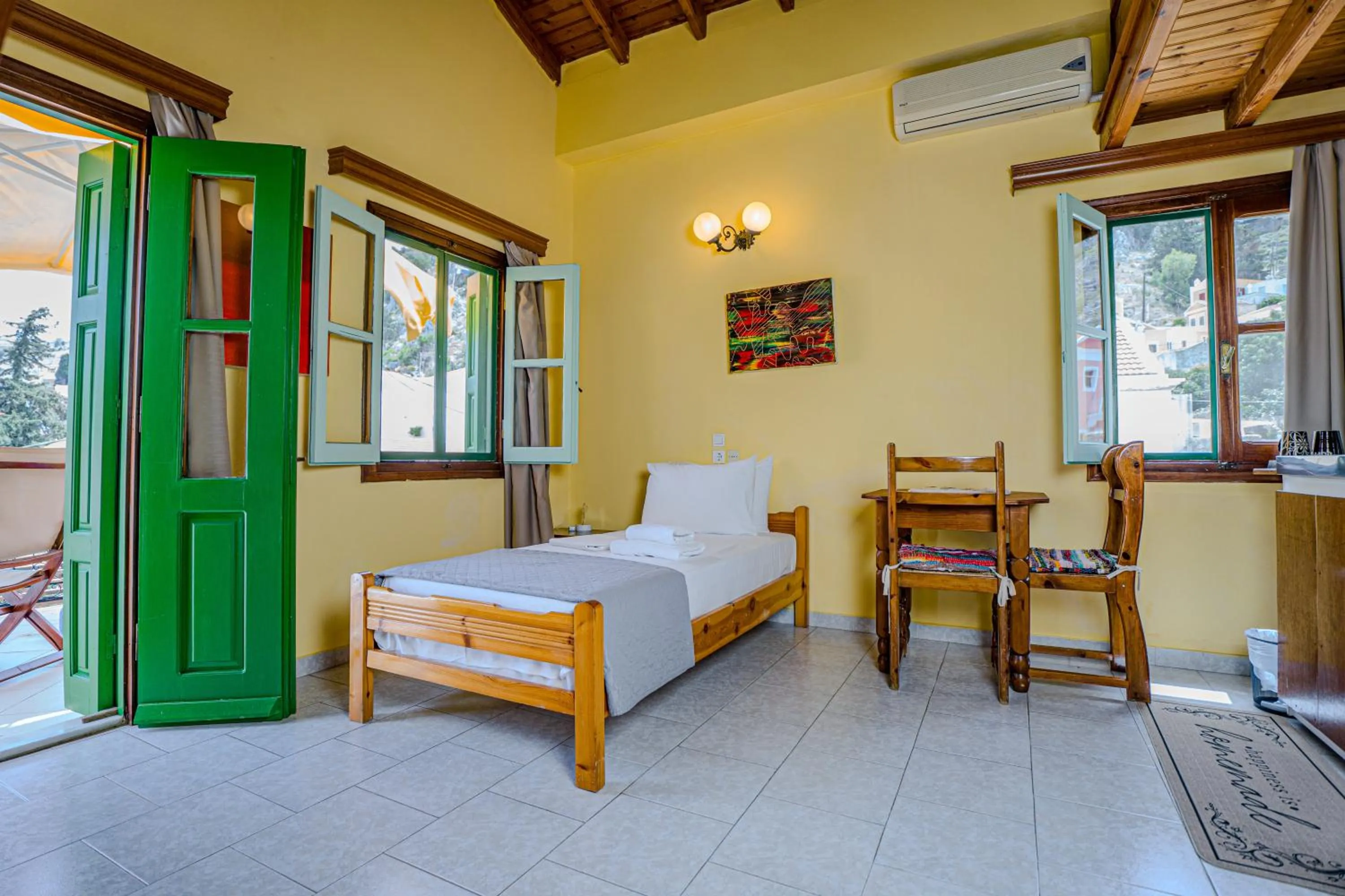 Bed in Symi Garden Studios