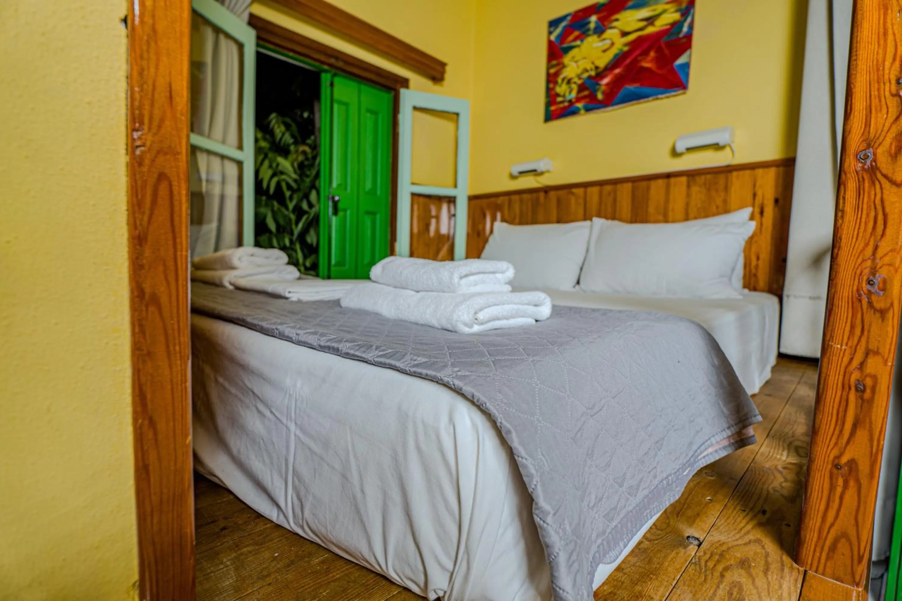 Bed in Symi Garden Studios