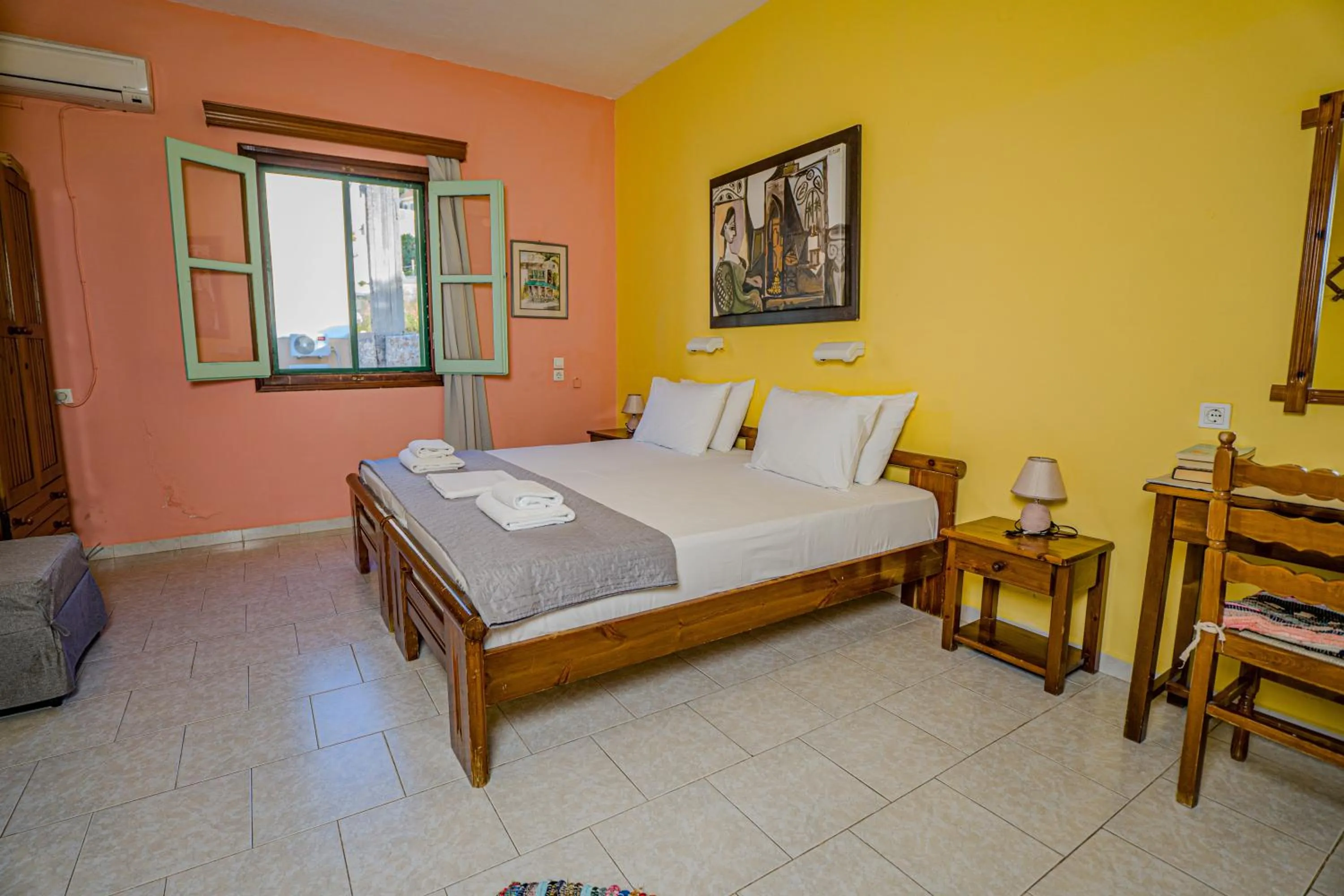 Bed in Symi Garden Studios