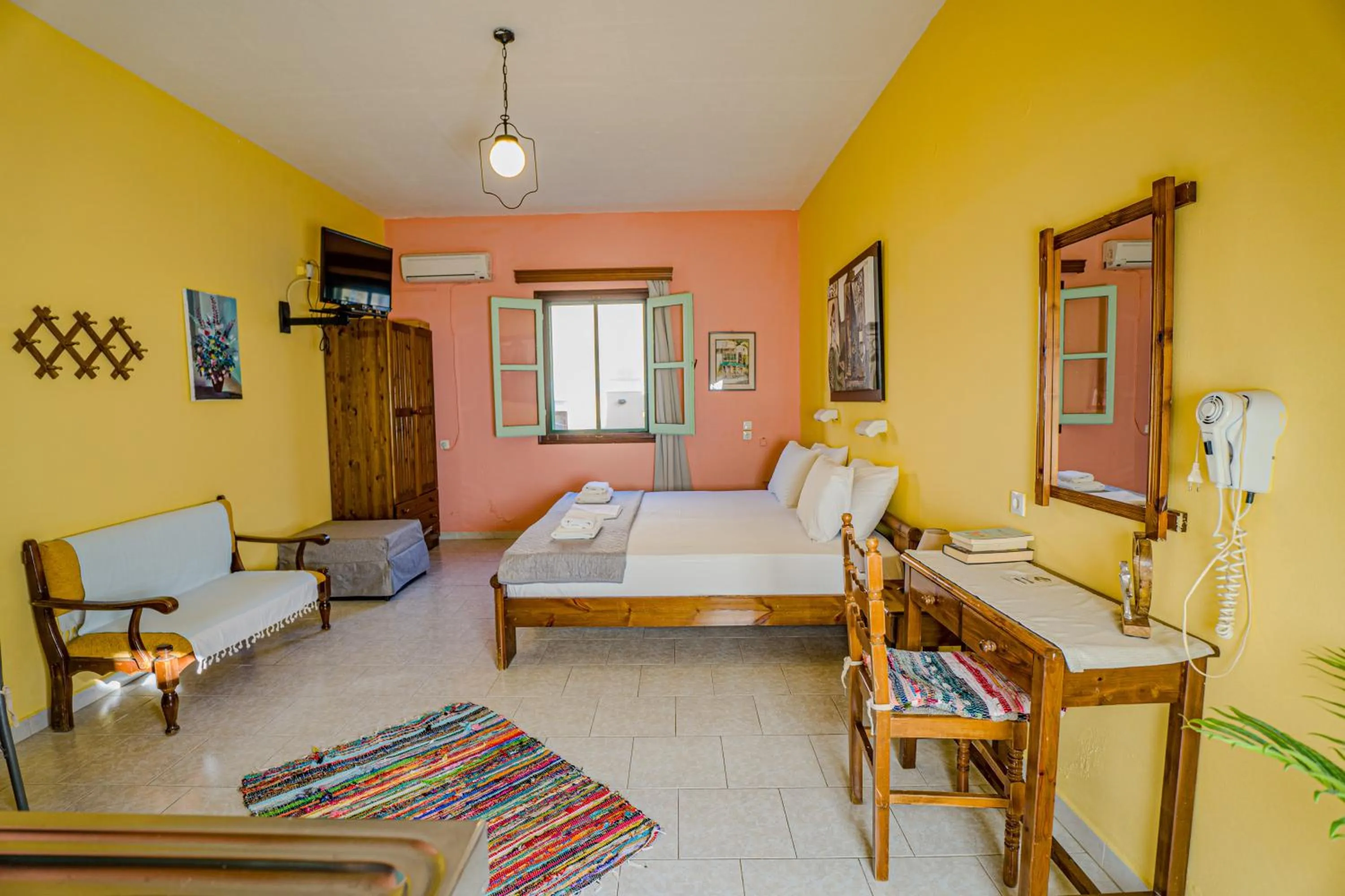 Bed in Symi Garden Studios