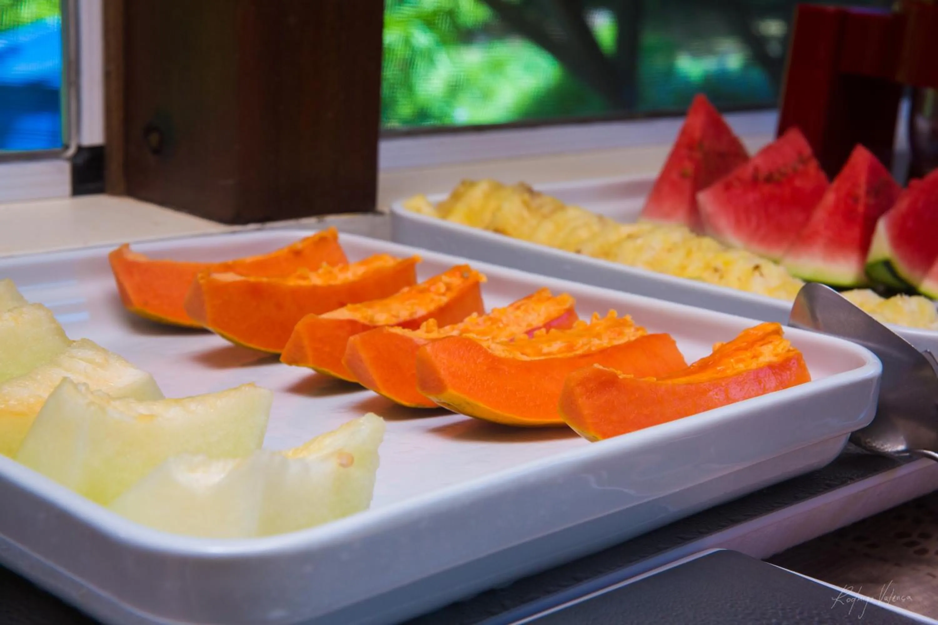 Buffet breakfast in Pousada Seu Dodó