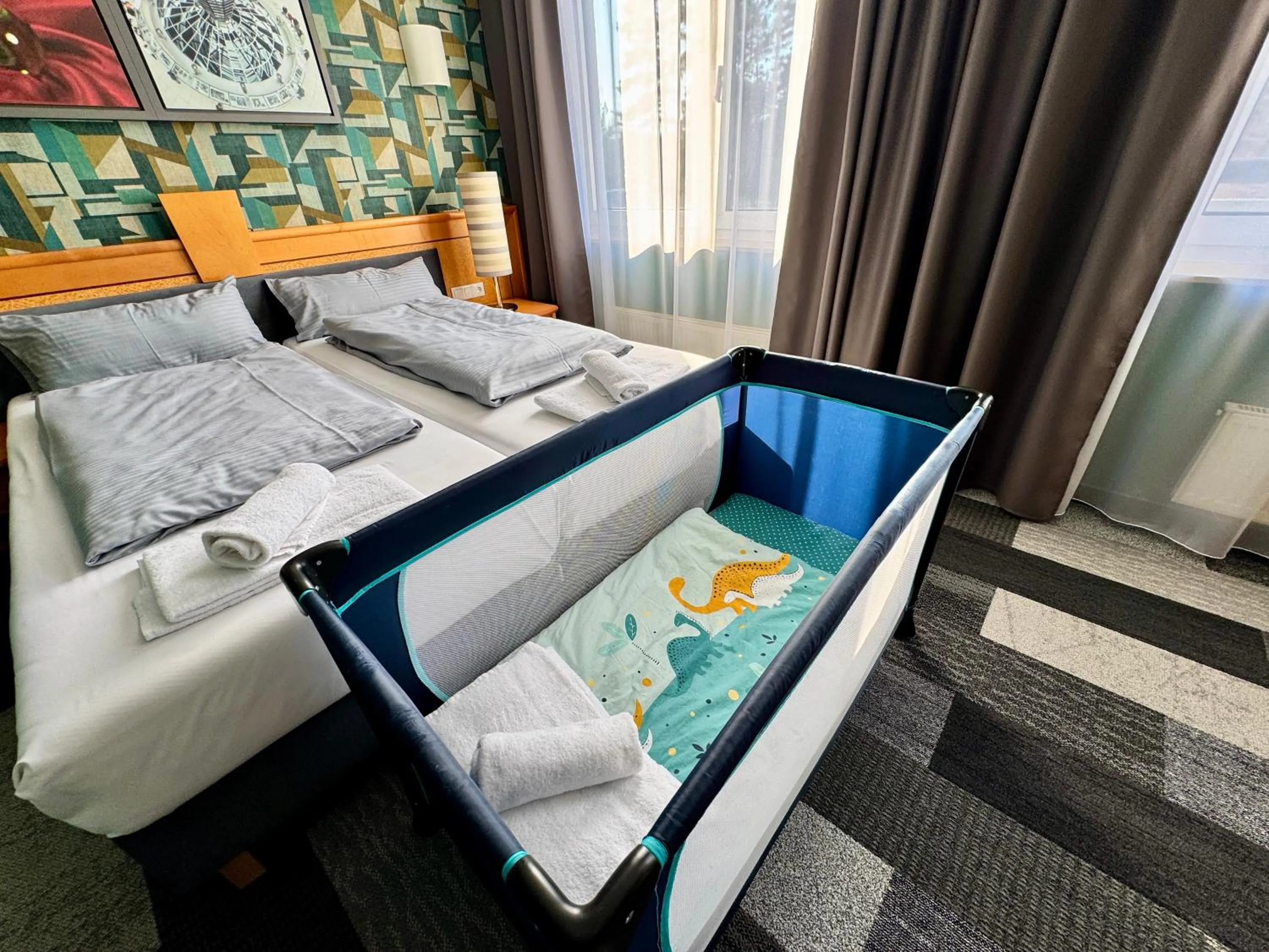 Bed in Parkhotel Viktoria