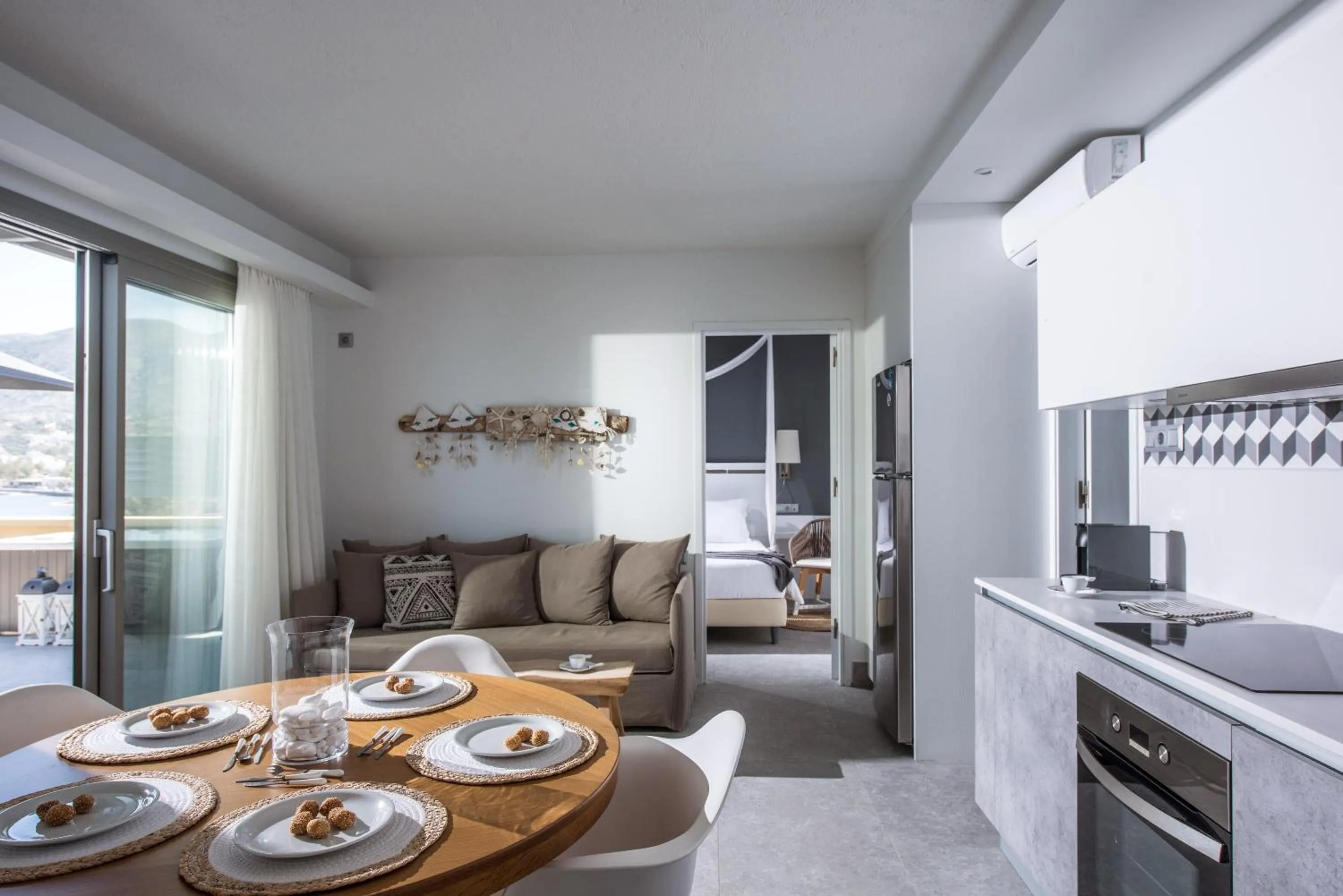 Kitchen or kitchenette in Skajado Holiday Apartments