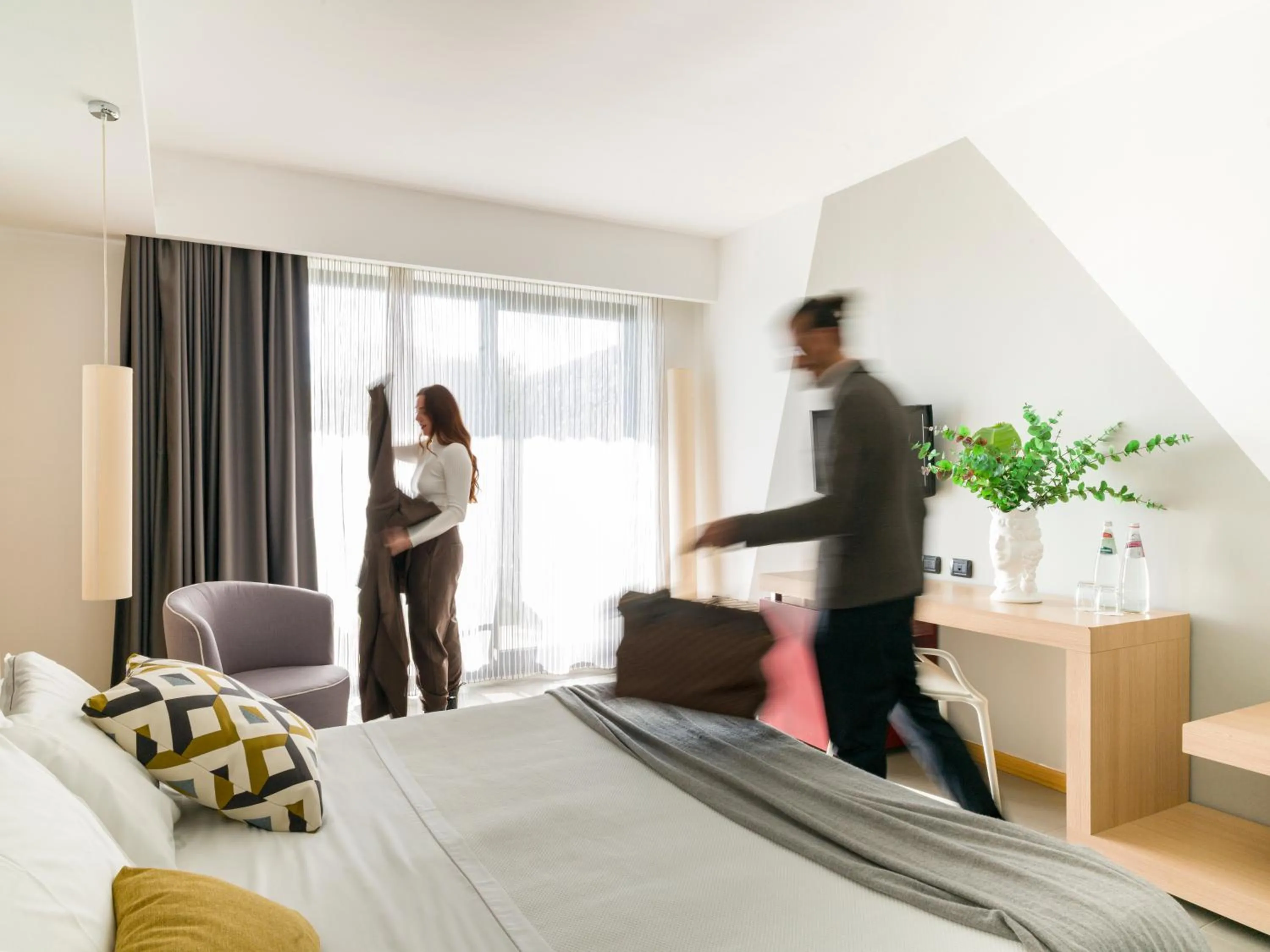 Bed in Esperia Palace Hotel & Resort Spa