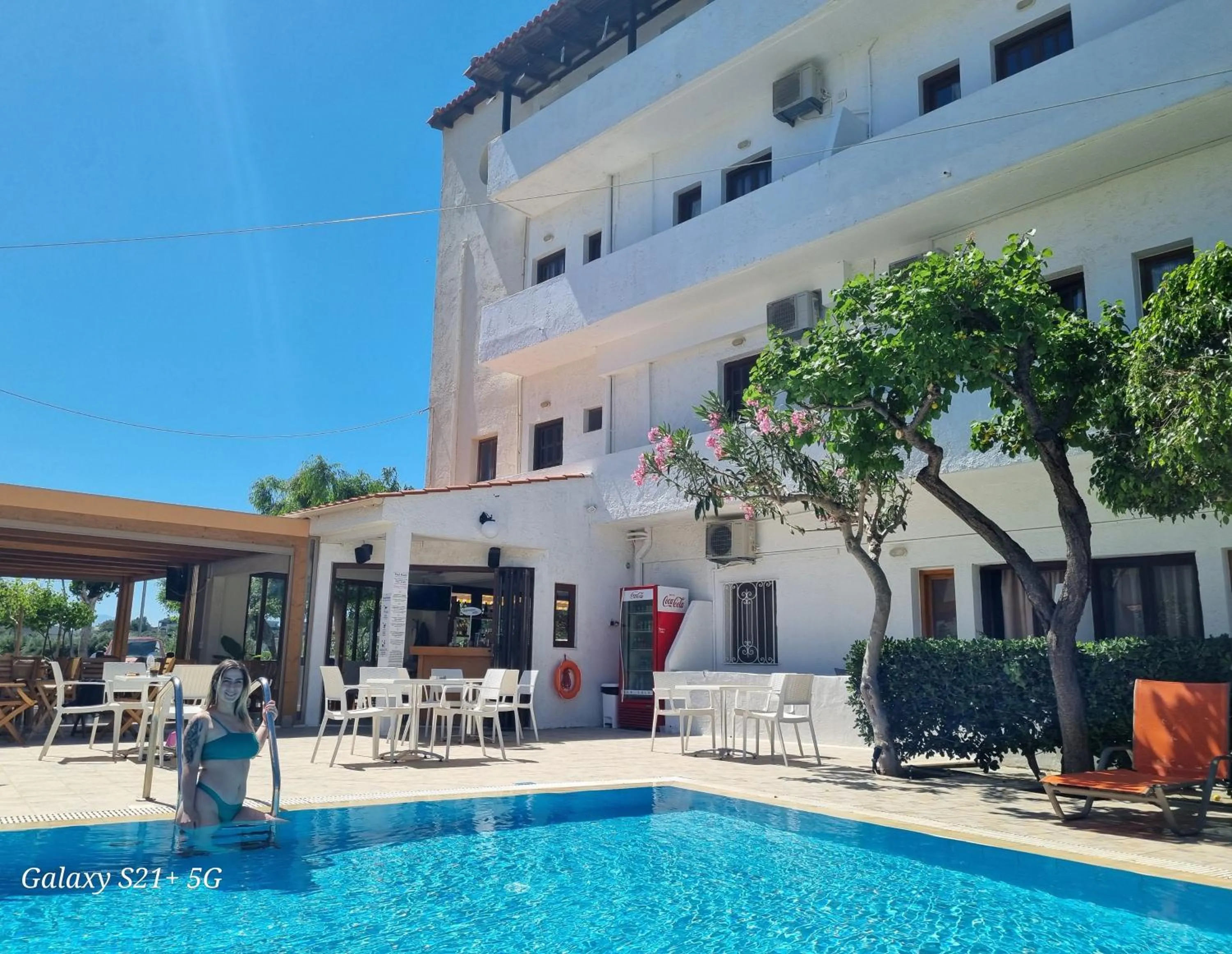 Swimming pool in Arhodiko Hotel