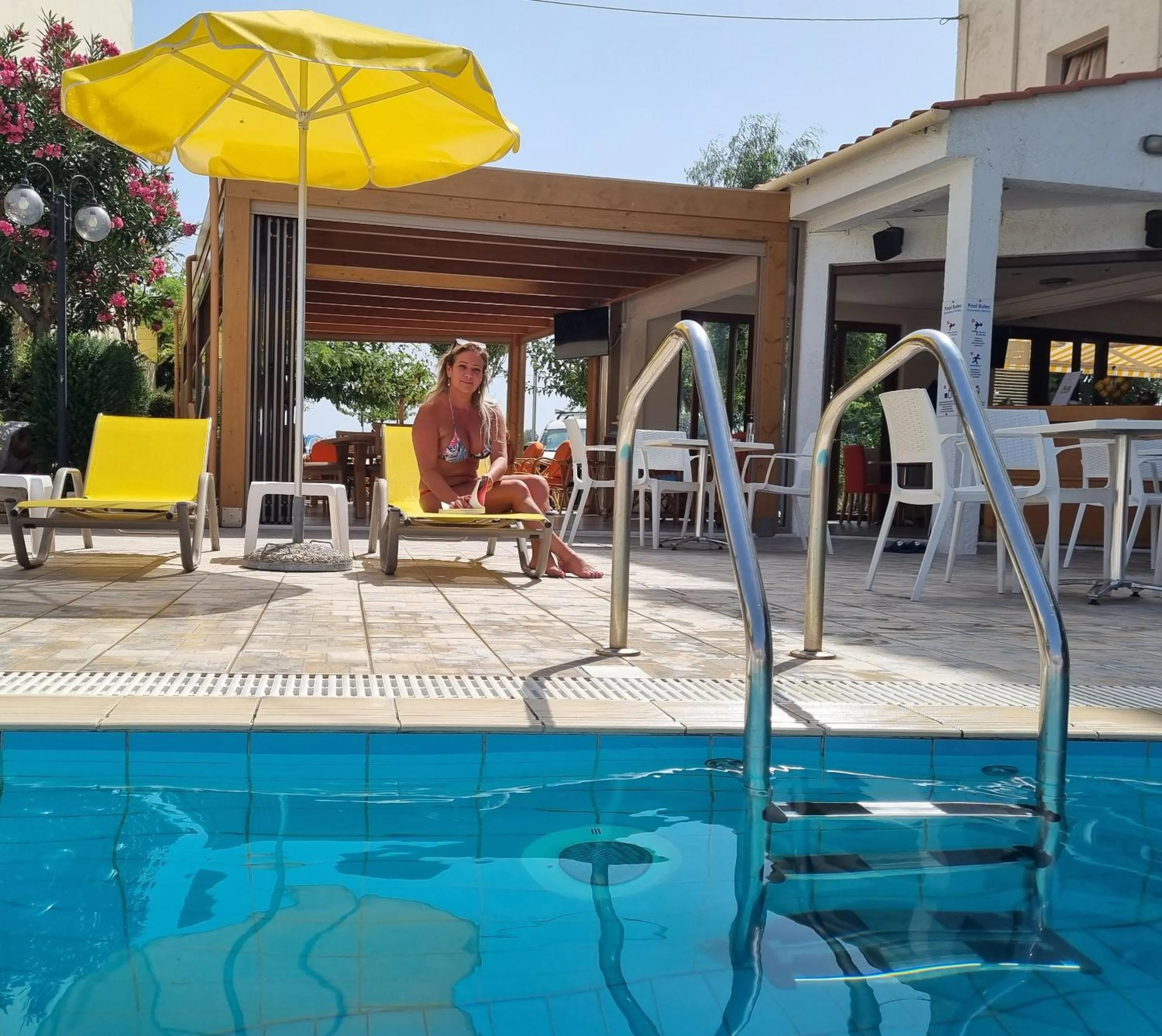 Swimming pool in Arhodiko Hotel