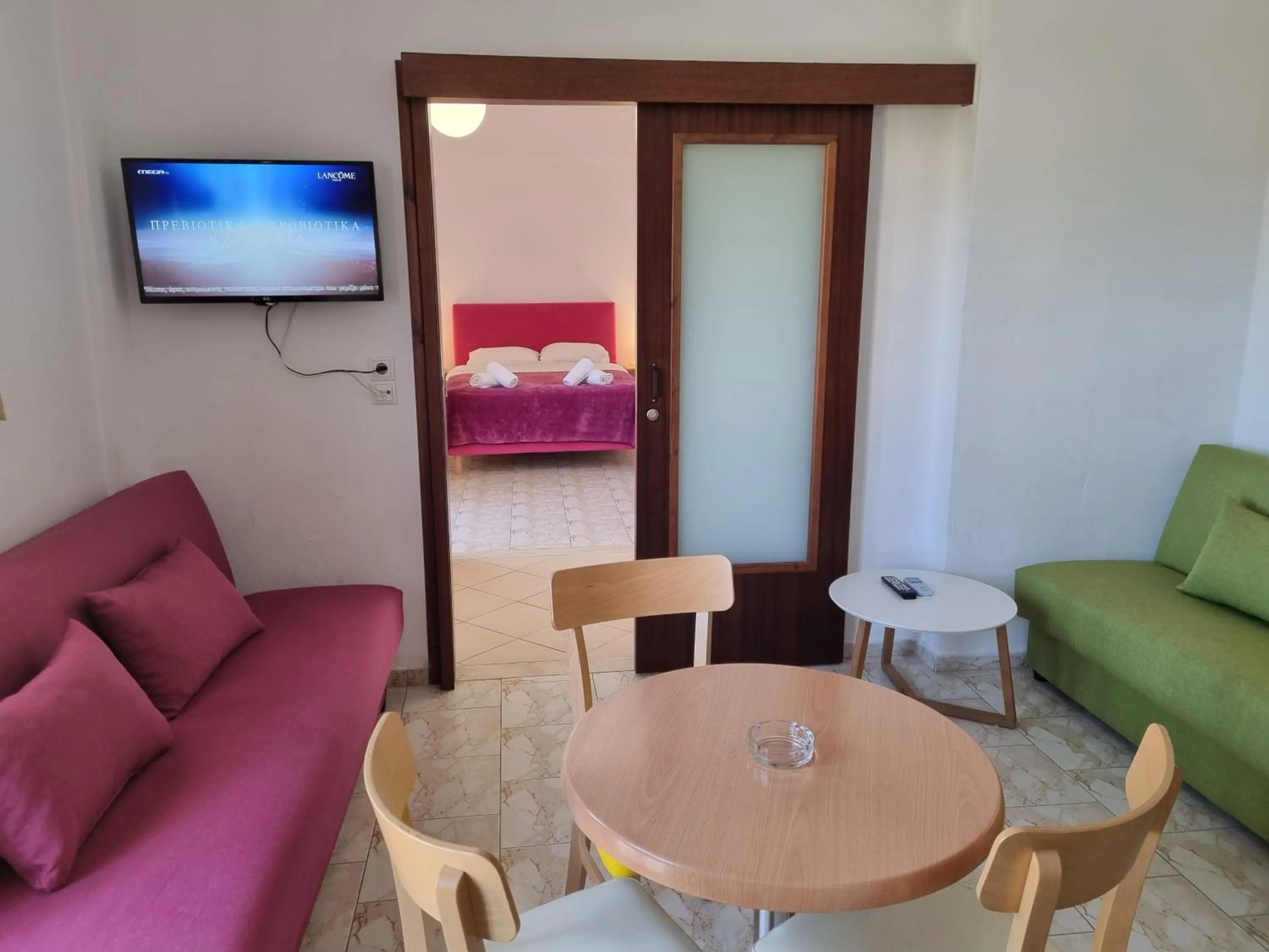 Bedroom in Arhodiko Hotel