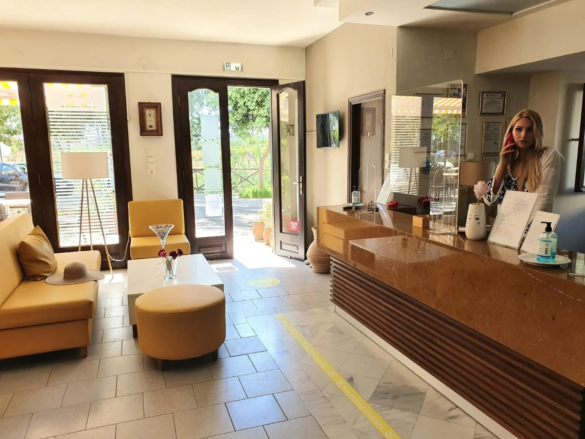 Staff in Arhodiko Hotel