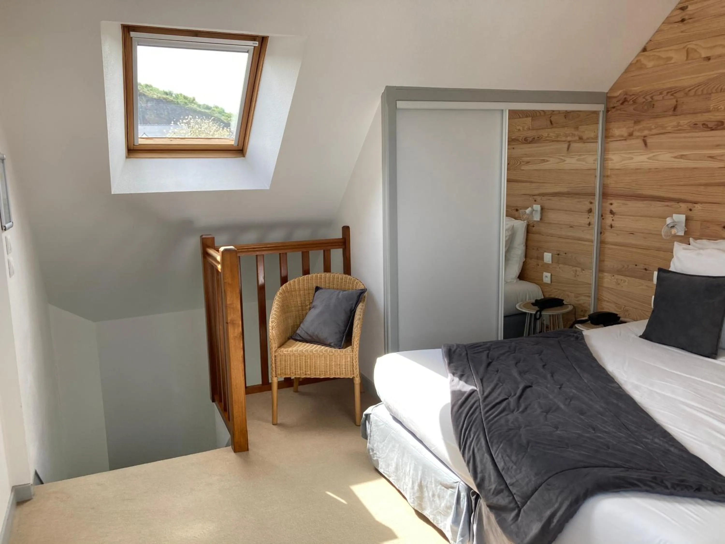 Bed in Hôtel de la Mer