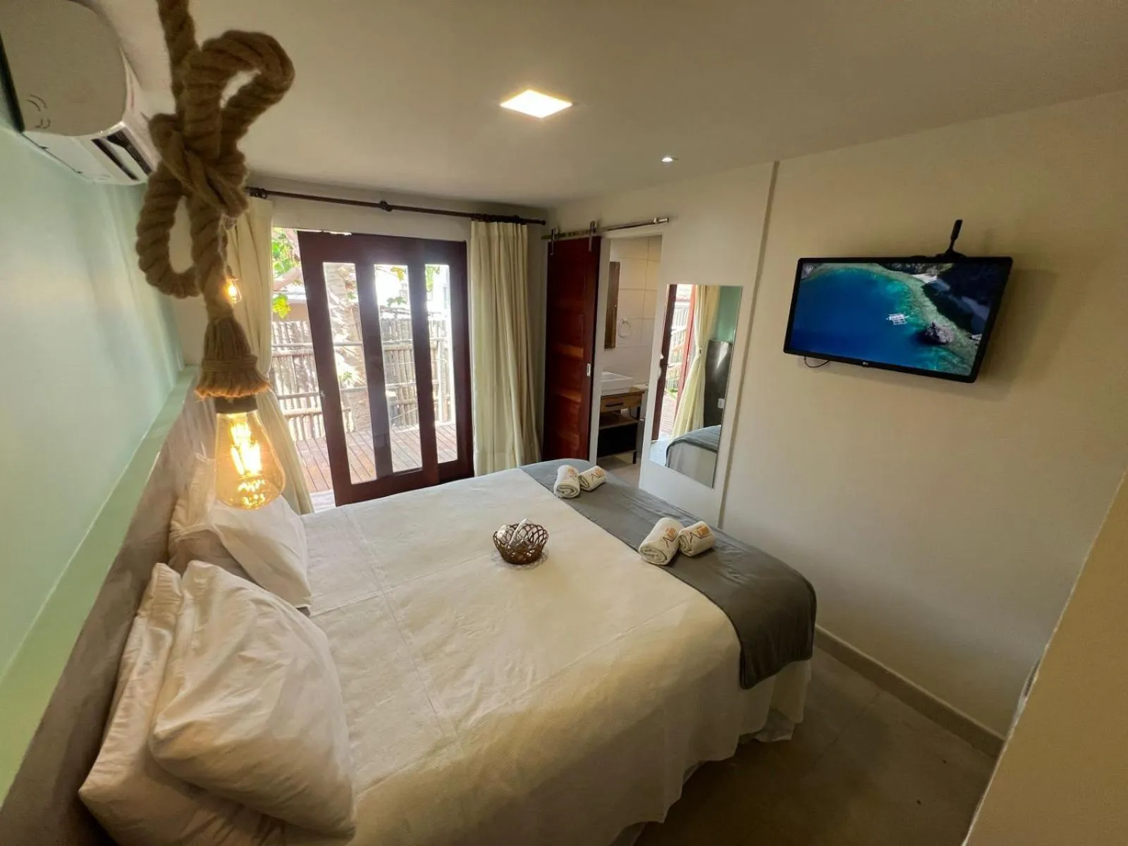 Bed in Pousada Alamoa