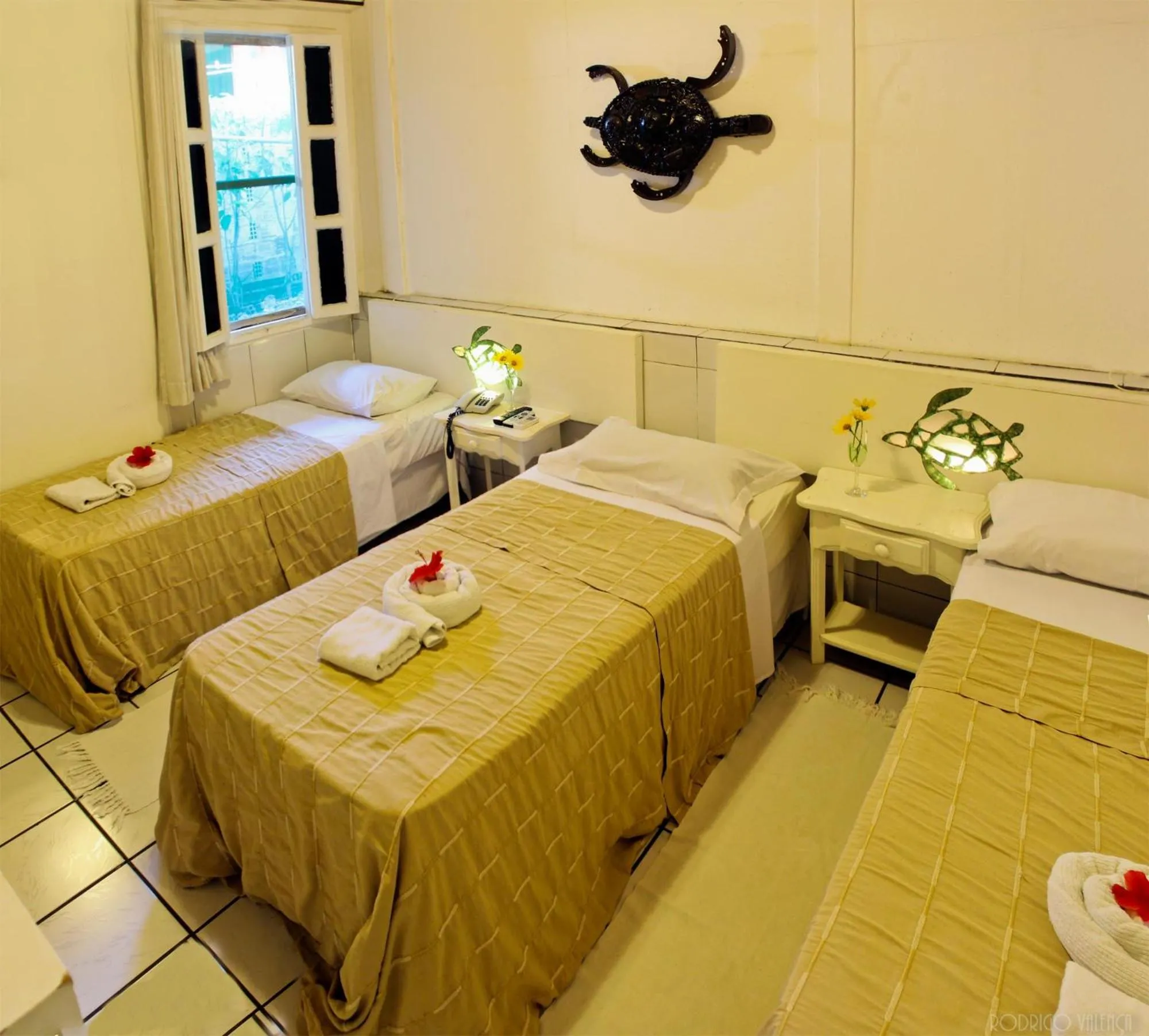 Bed in Pousada Alamoa