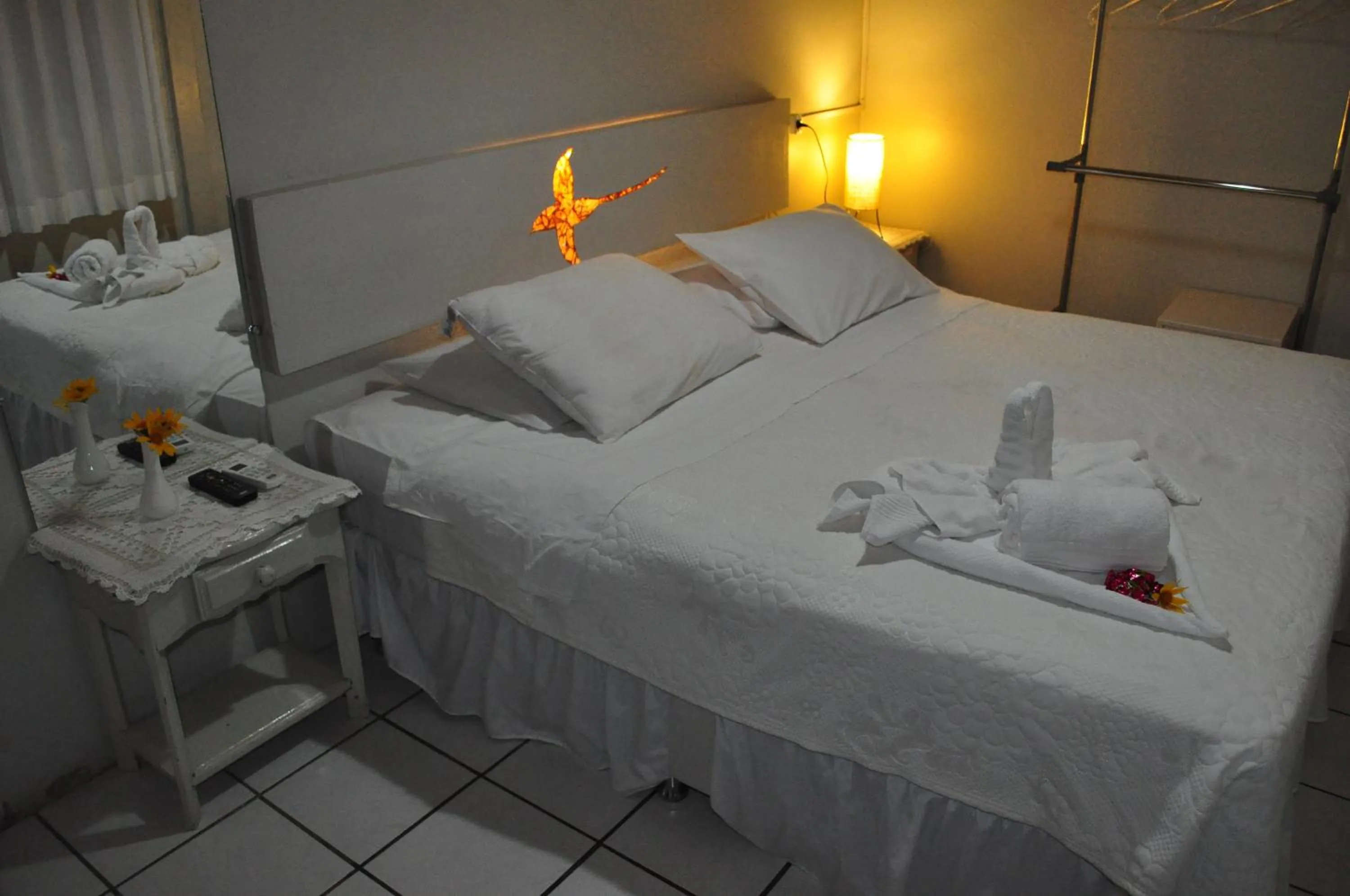 Bed in Pousada Alamoa