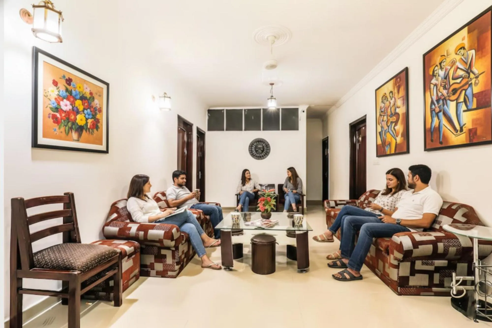 Seating area in Via Hemkunt Mansion