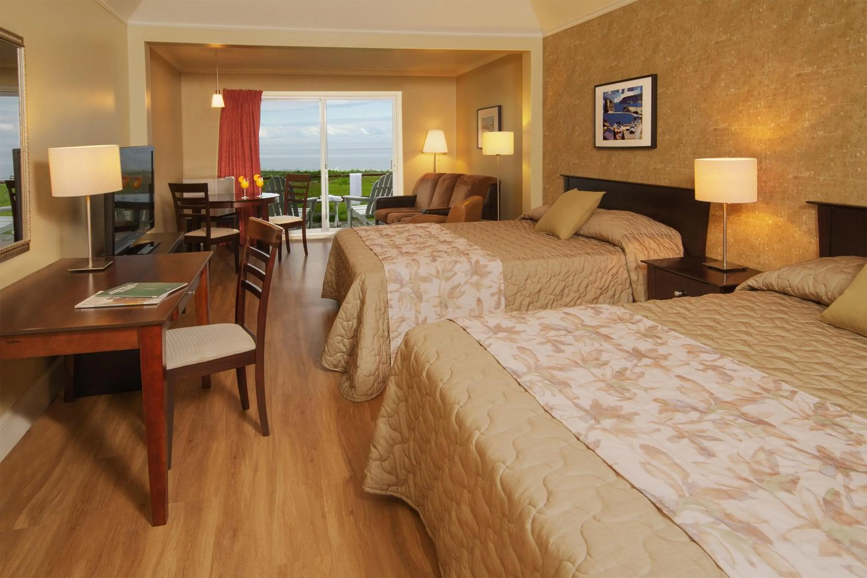 Bed in Hotel Motel Belle Plage