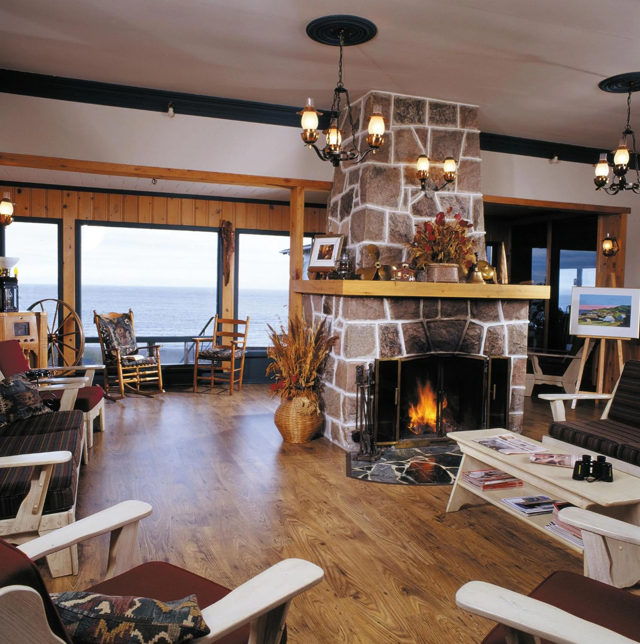Communal lounge/ TV room in Hotel Motel Belle Plage