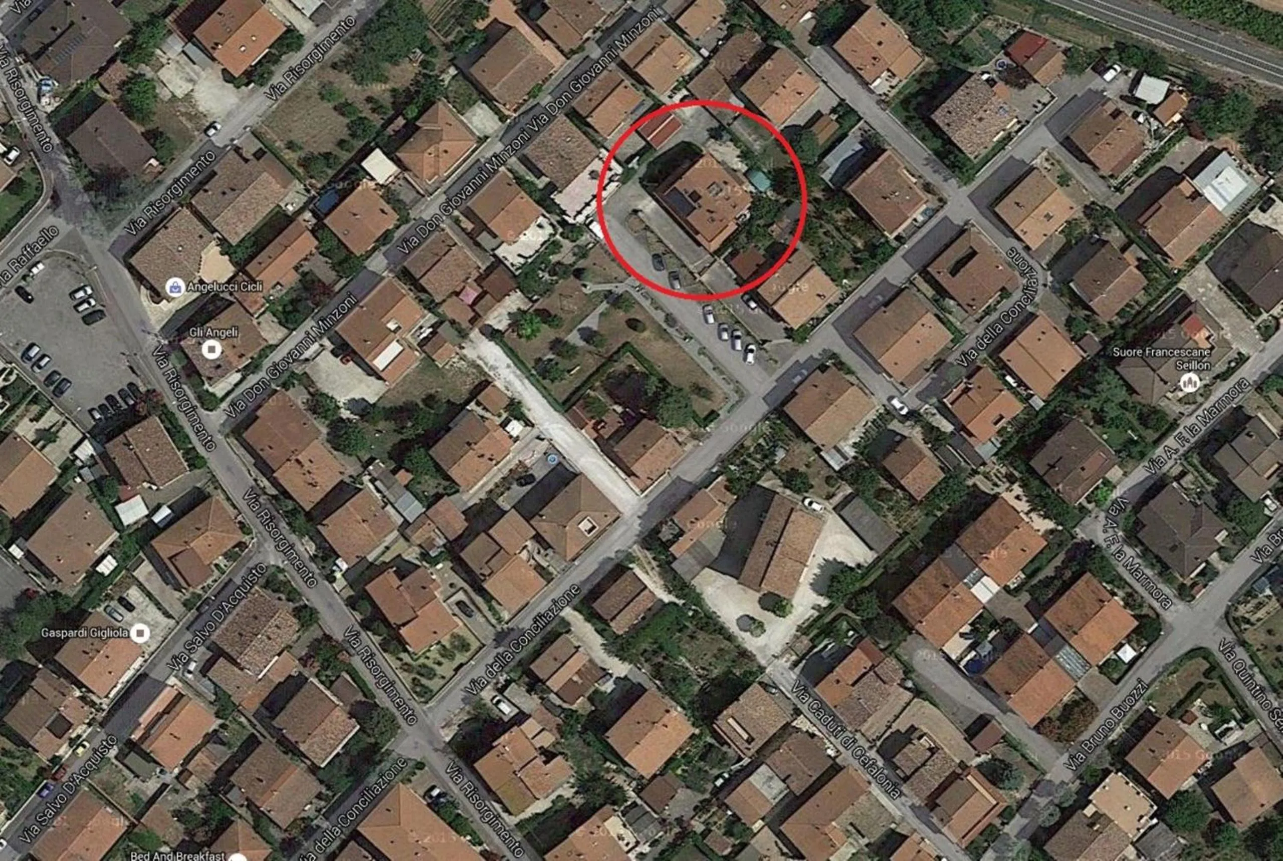 Bird's eye view in House Degli Angeli Rooms