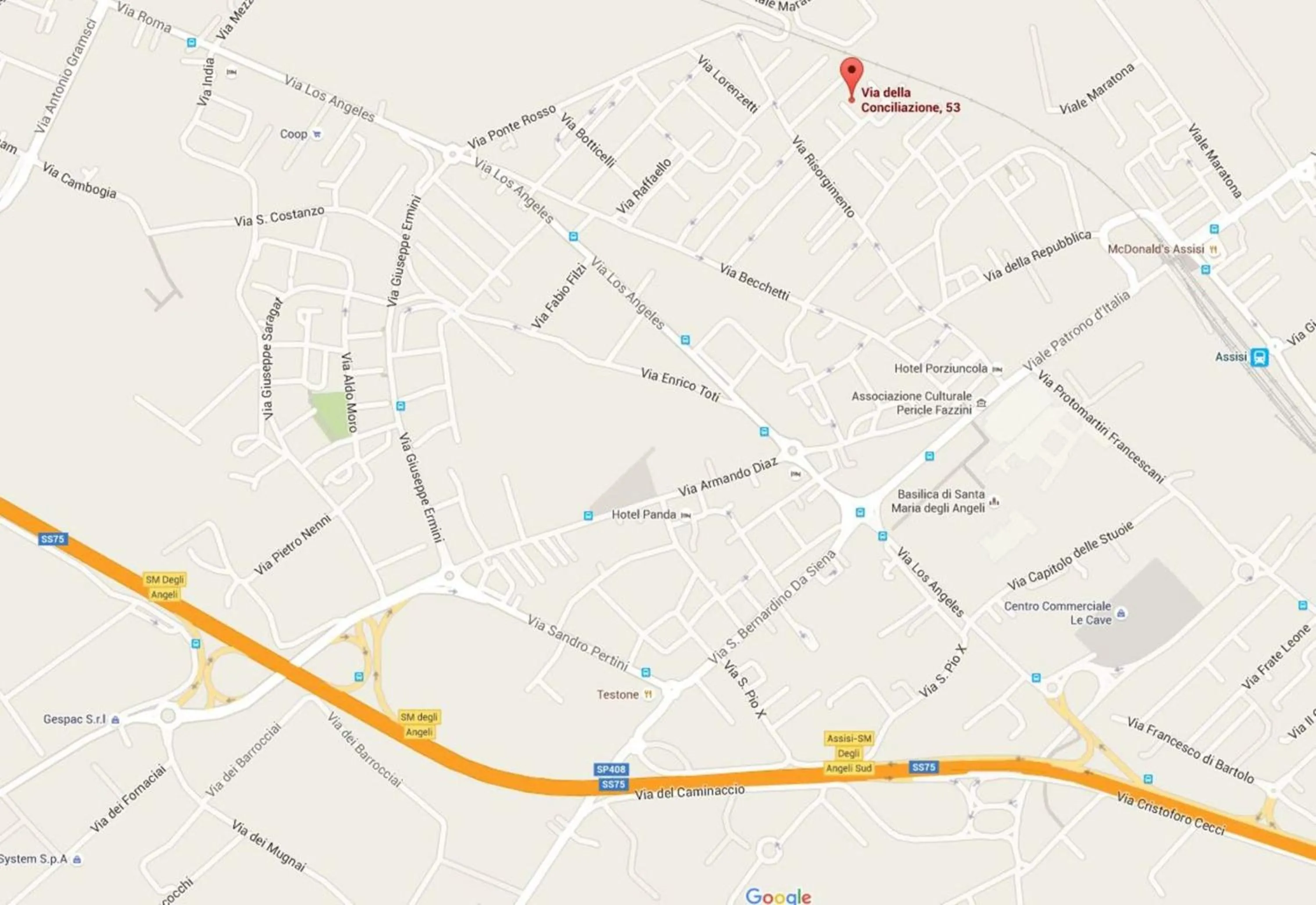 Floor plan in House Degli Angeli Rooms