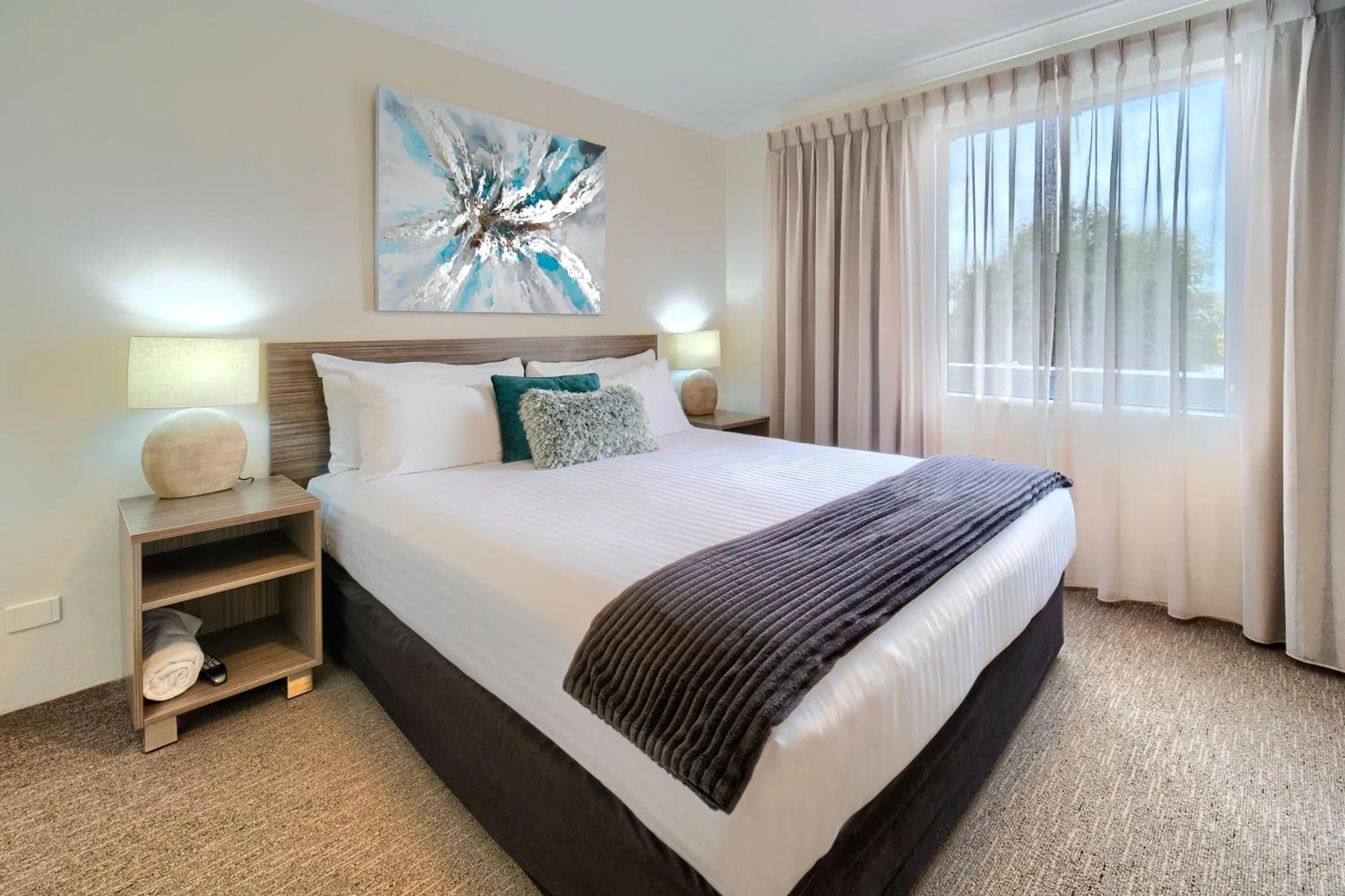 Bedroom, Bed in Albany Motel & Apartments