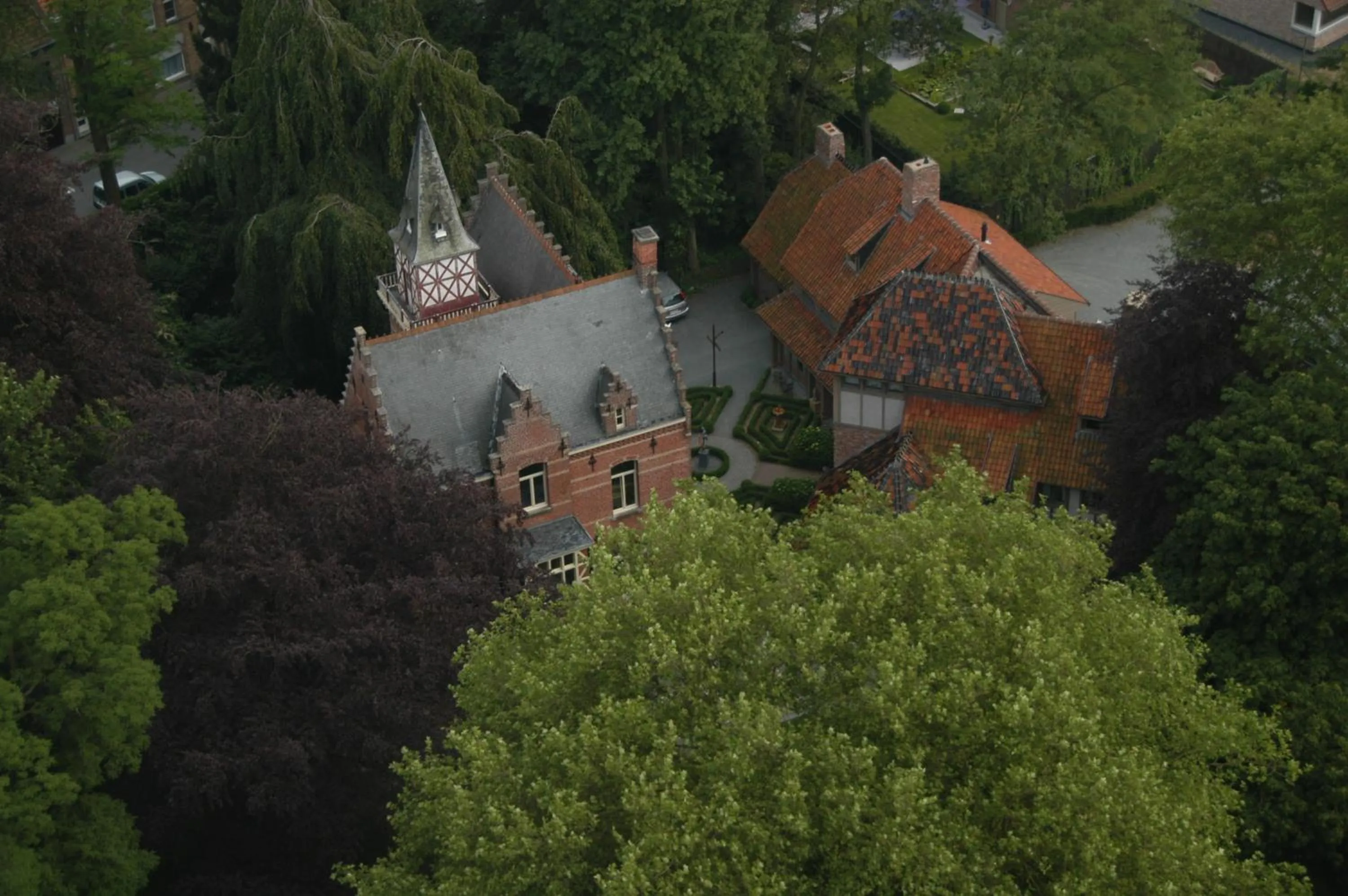 Bird's eye view in Charmehotel Manoir Ogygia