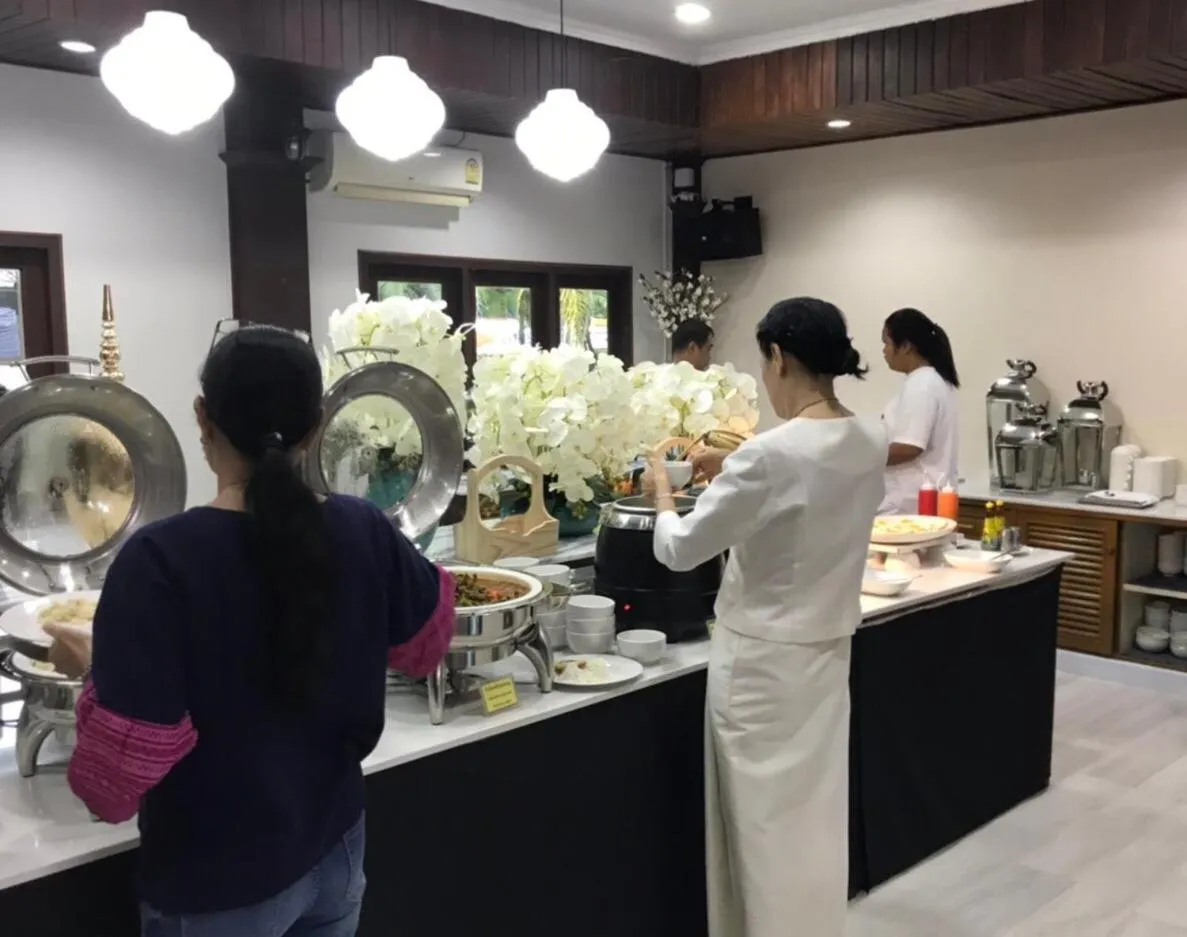 Buffet breakfast in Kong Garden View Resort Chiang Rai