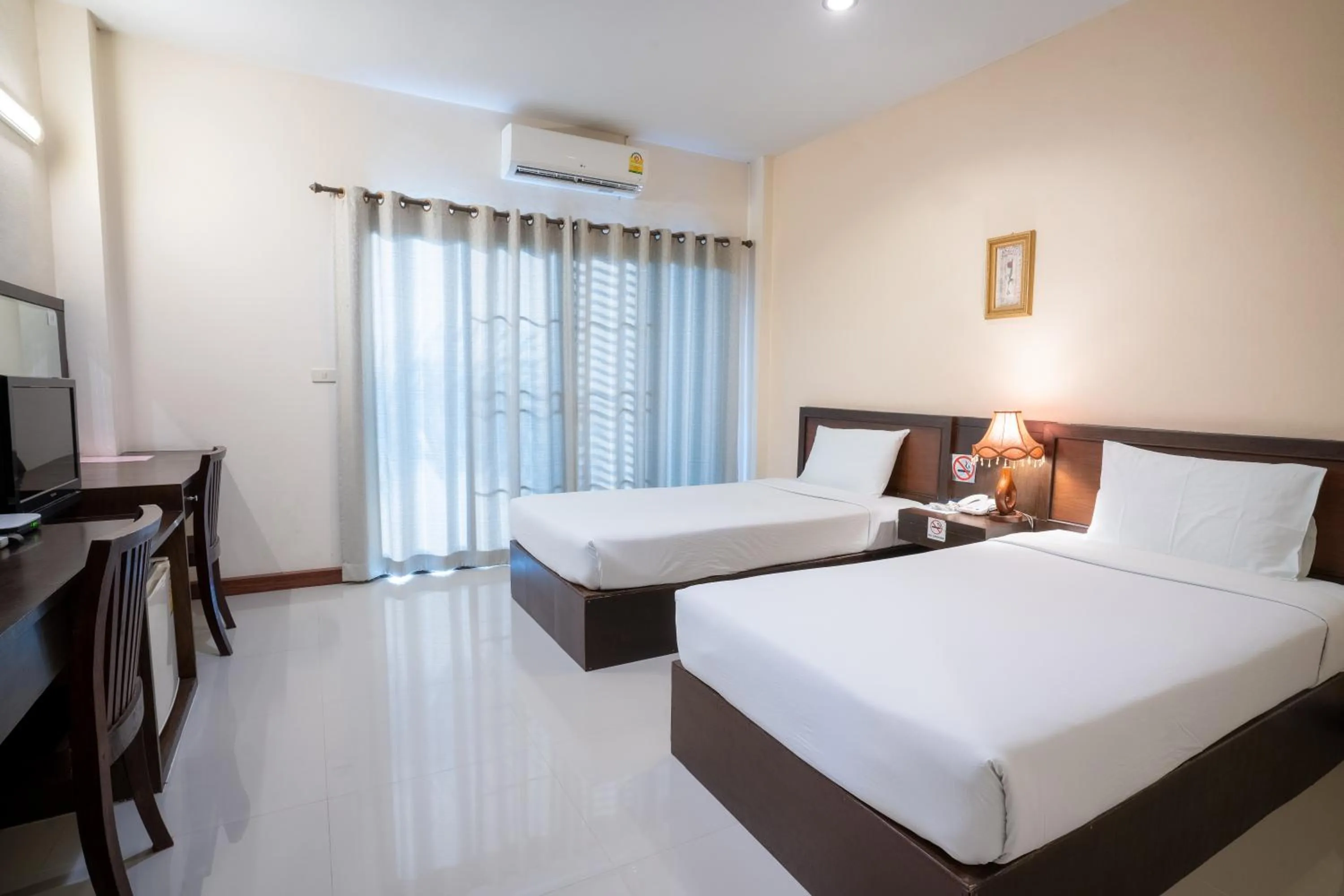 Bed in Kong Garden View Resort Chiang Rai