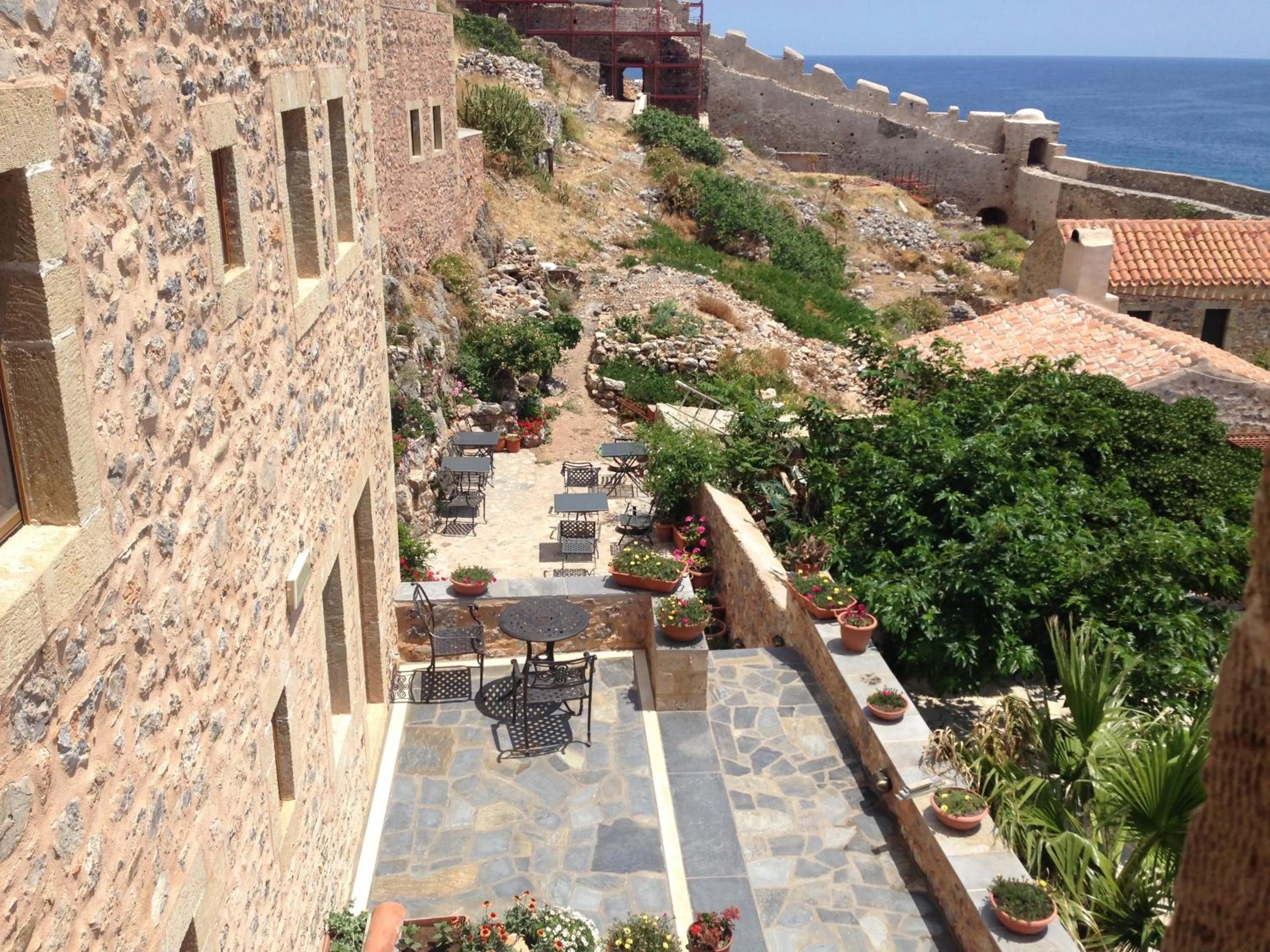 Patio in Likinia Hotel