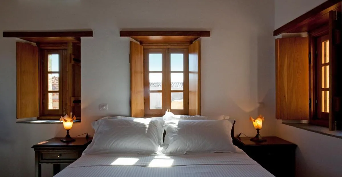 Bed in Likinia Hotel