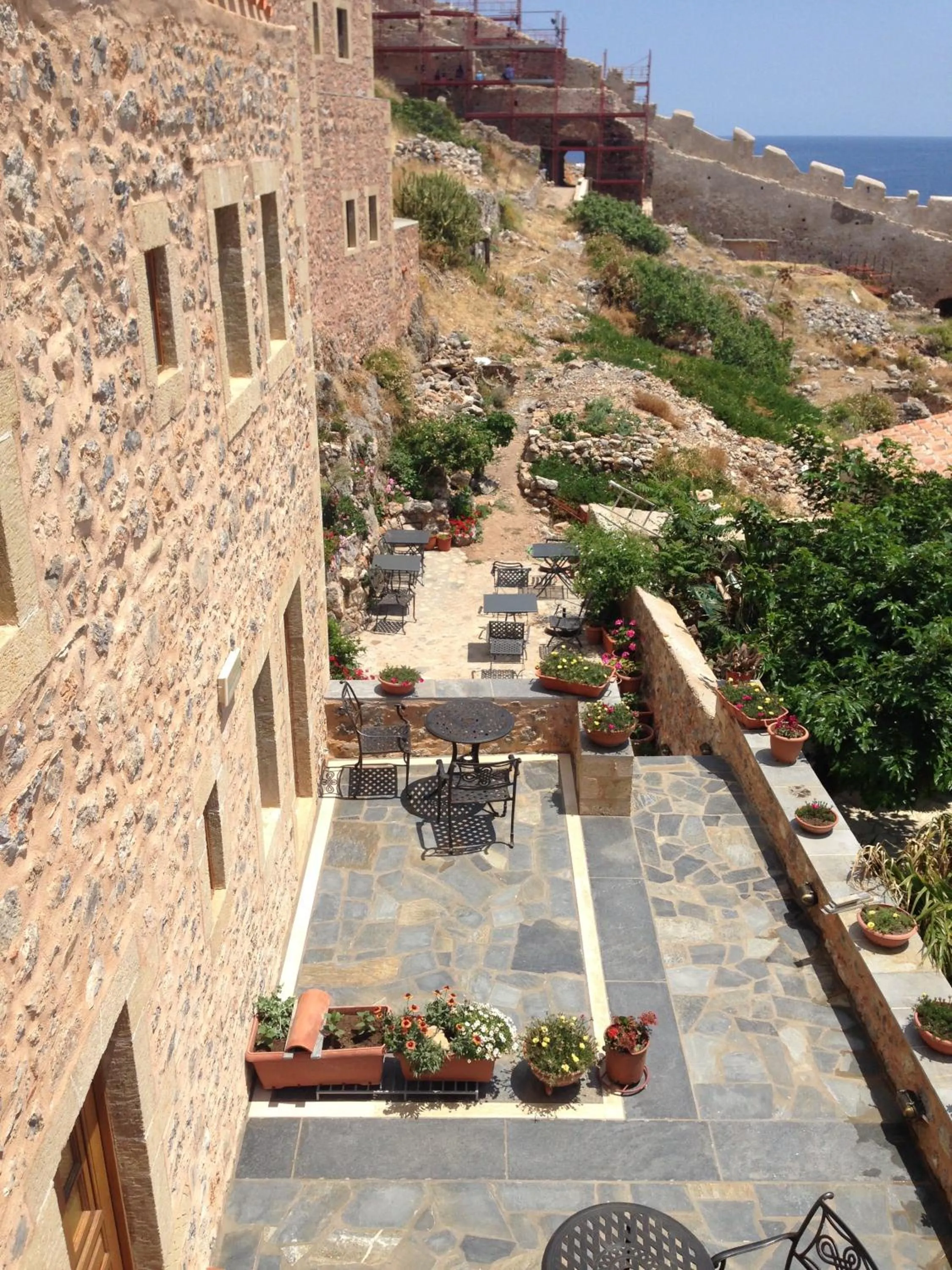 Patio in Likinia Hotel