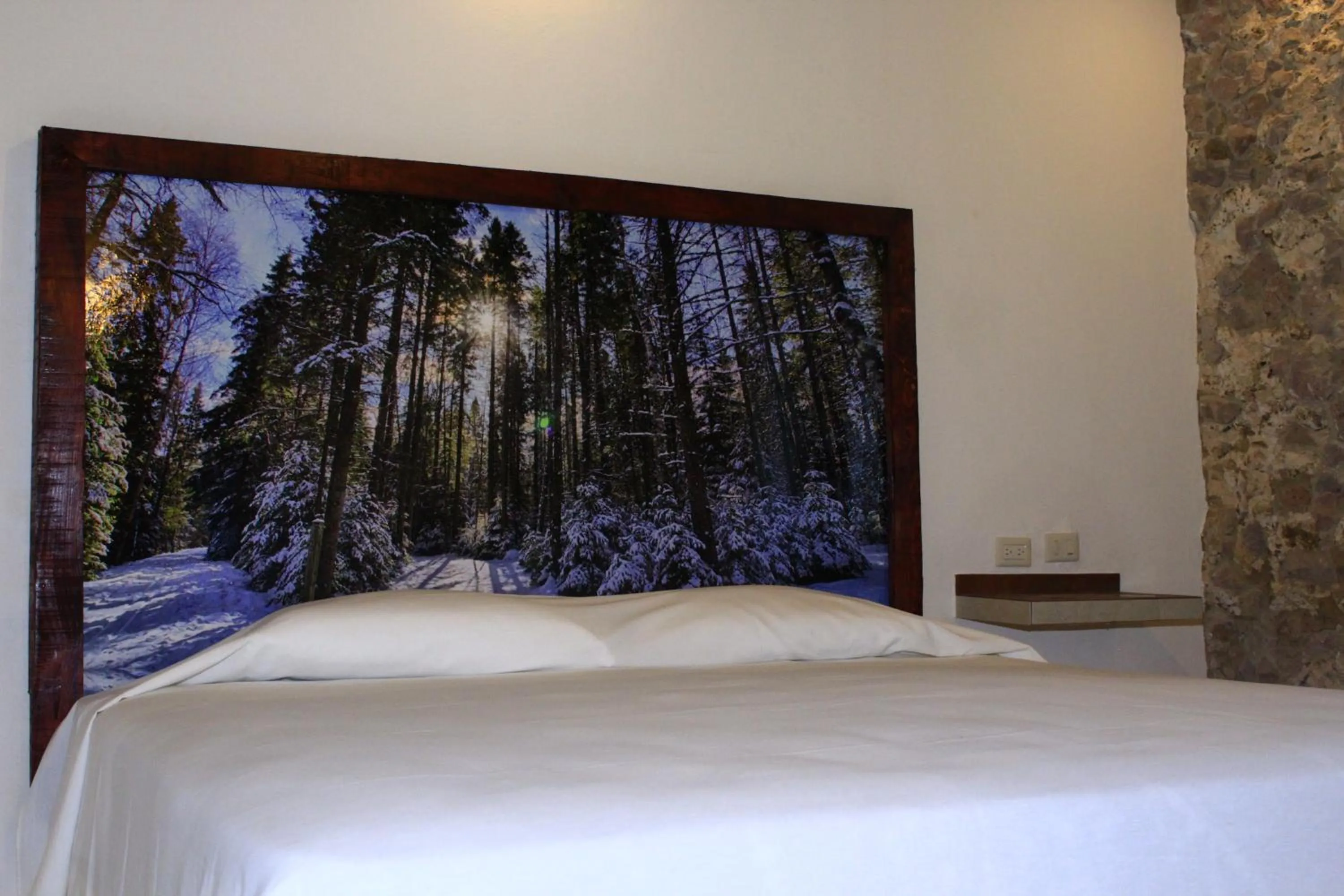 Bed in Hotel Atzalan