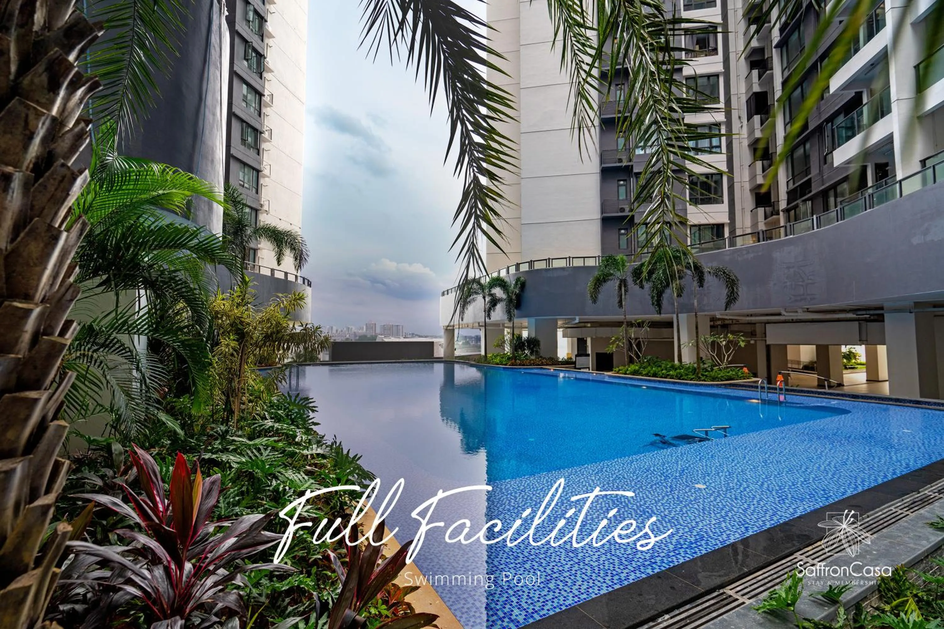 Swimming pool in R&F Princess Cove JB By SaffronCasa JB