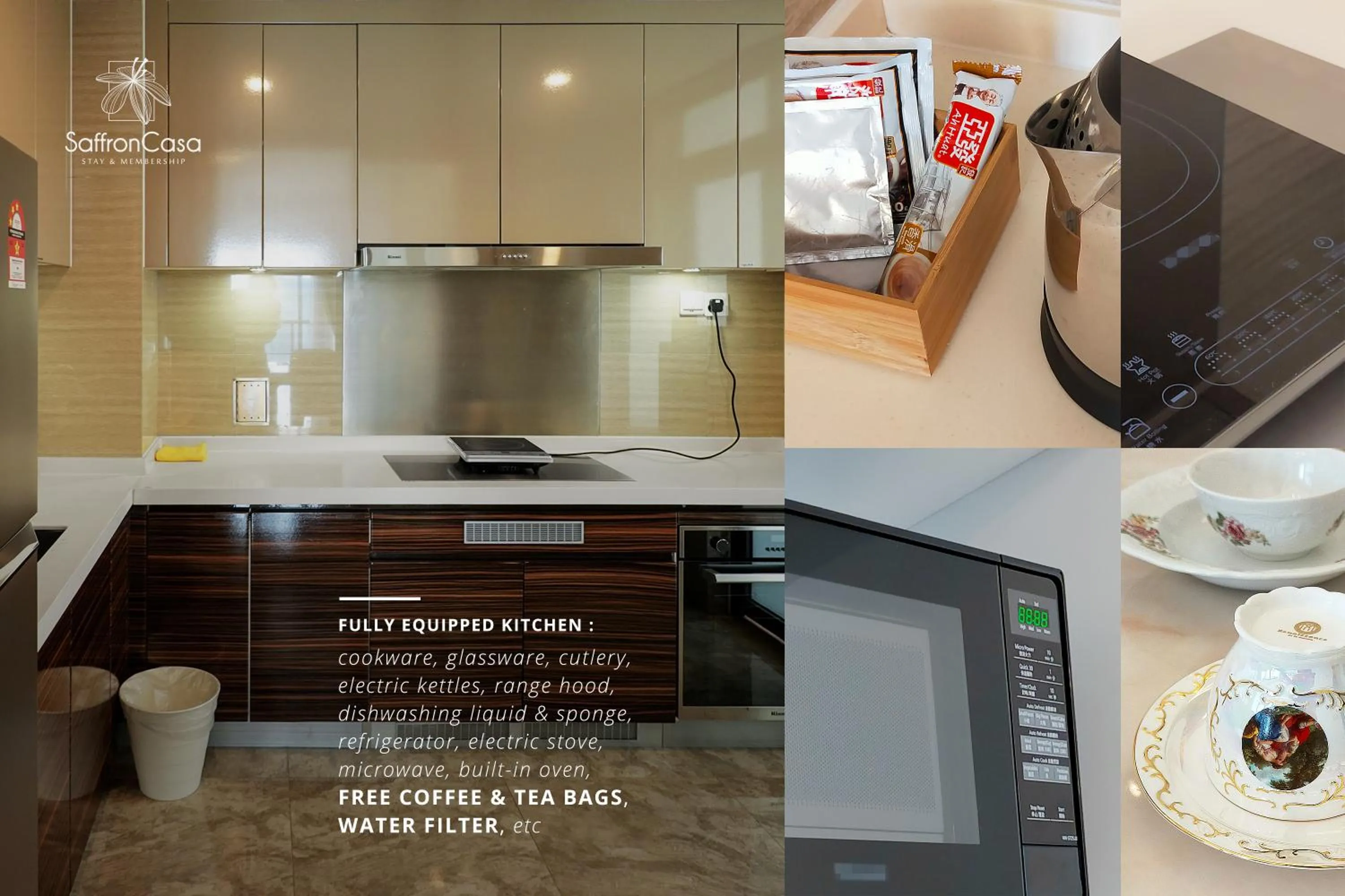 Coffee/tea facilities in R&F Princess Cove JB By SaffronCasa JB