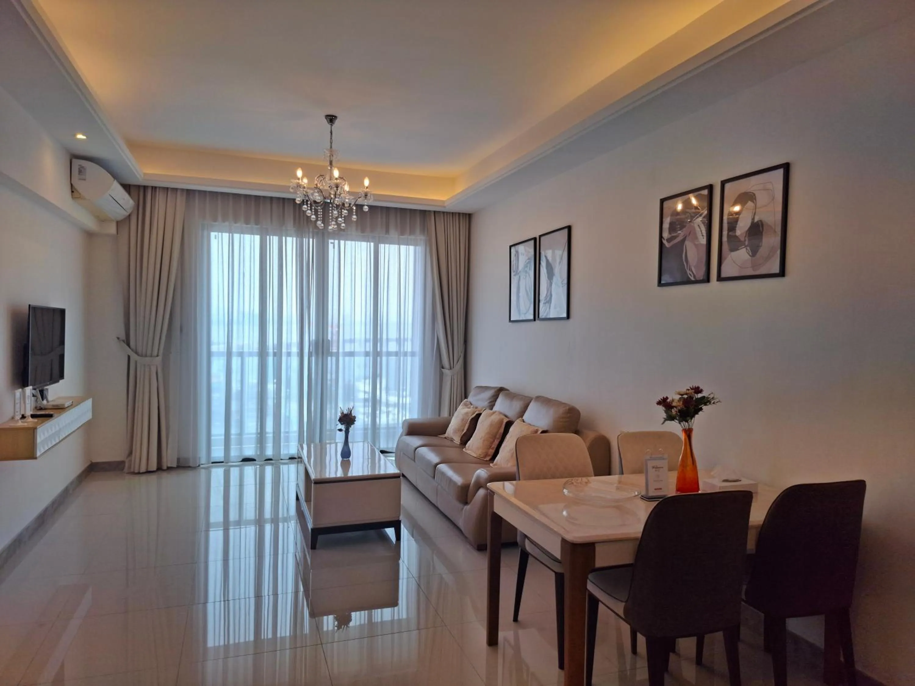 Living room in R&F Princess Cove JB By SaffronCasa JB